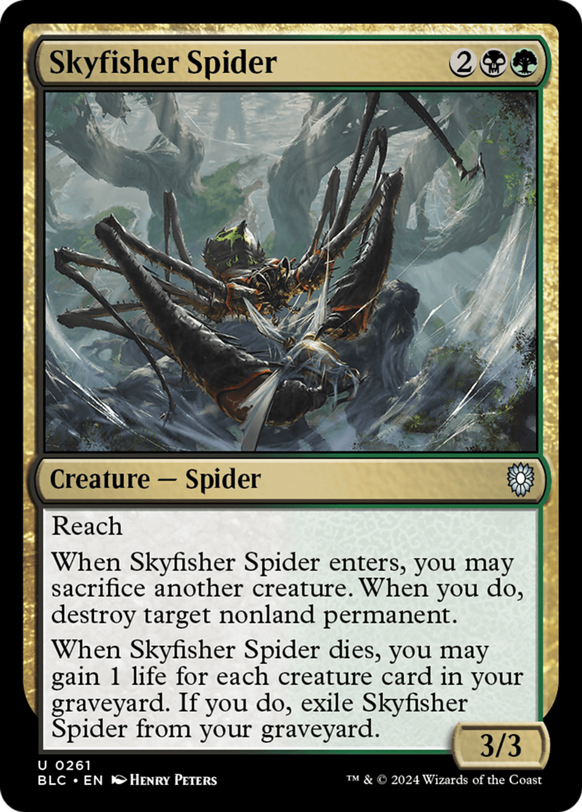 Skyfisher Spider — Bloomburrow Commander — Magic: The Gathering