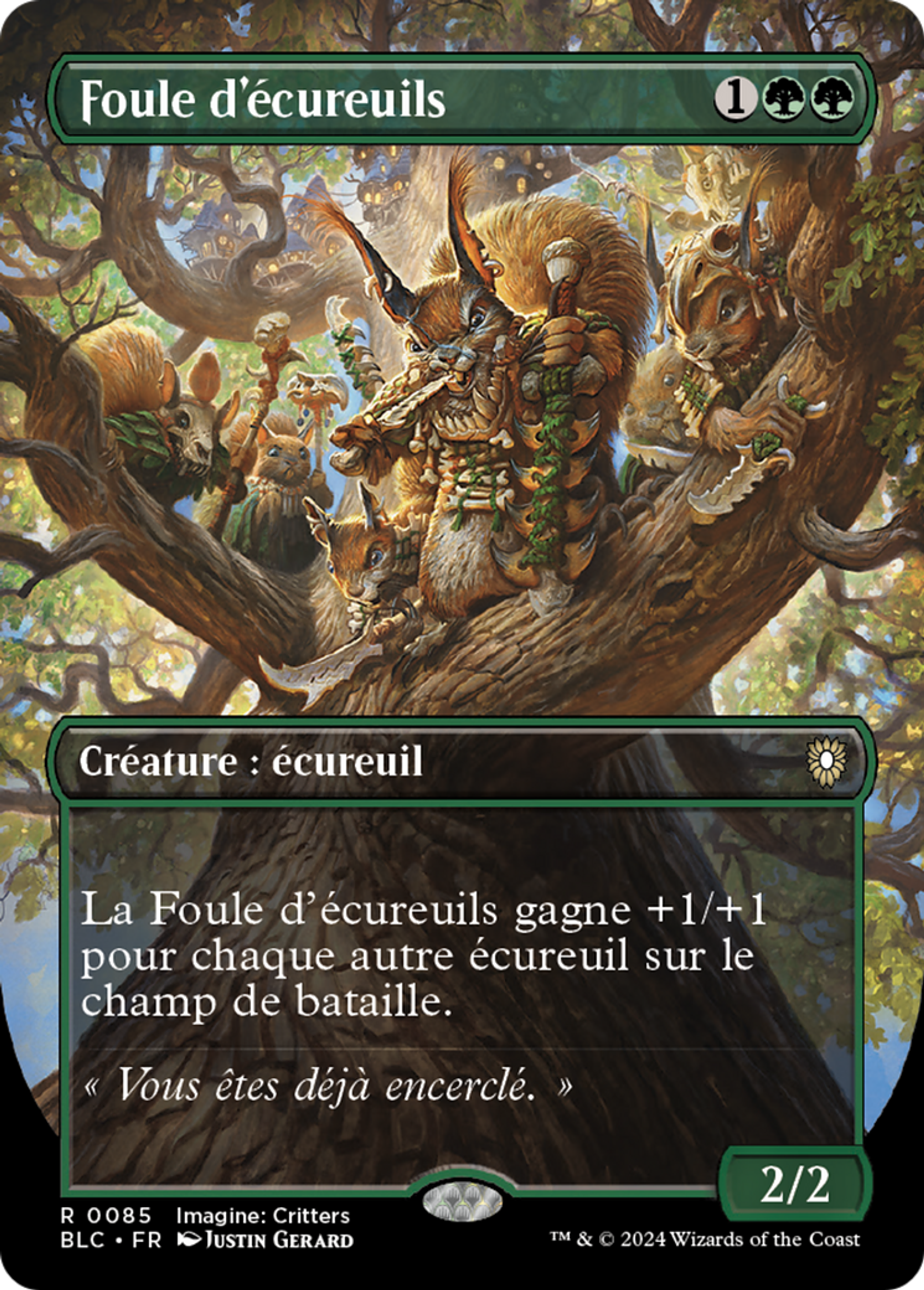 Foule d'écureuils — Bloomburrow Commander — Magic: The Gathering