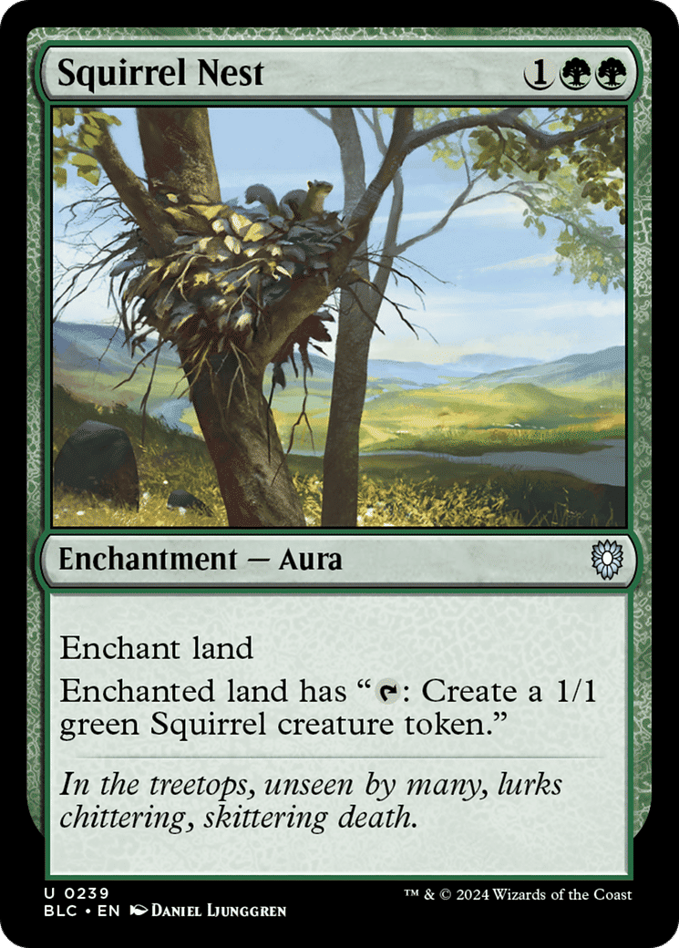 Squirrel Nest — Bloomburrow Commander — Magic: The Gathering
