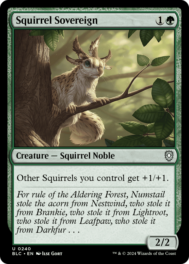 Squirrel Sovereign — Bloomburrow Commander — Magic: The Gathering