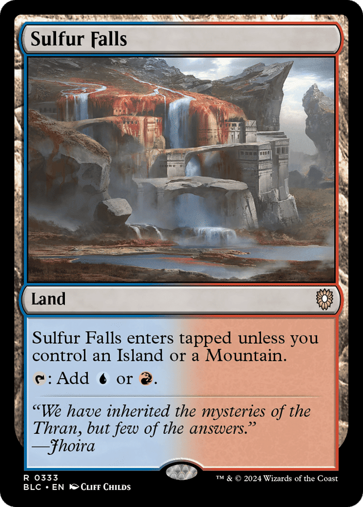 Sulfur Falls — Bloomburrow Commander — Magic: The Gathering