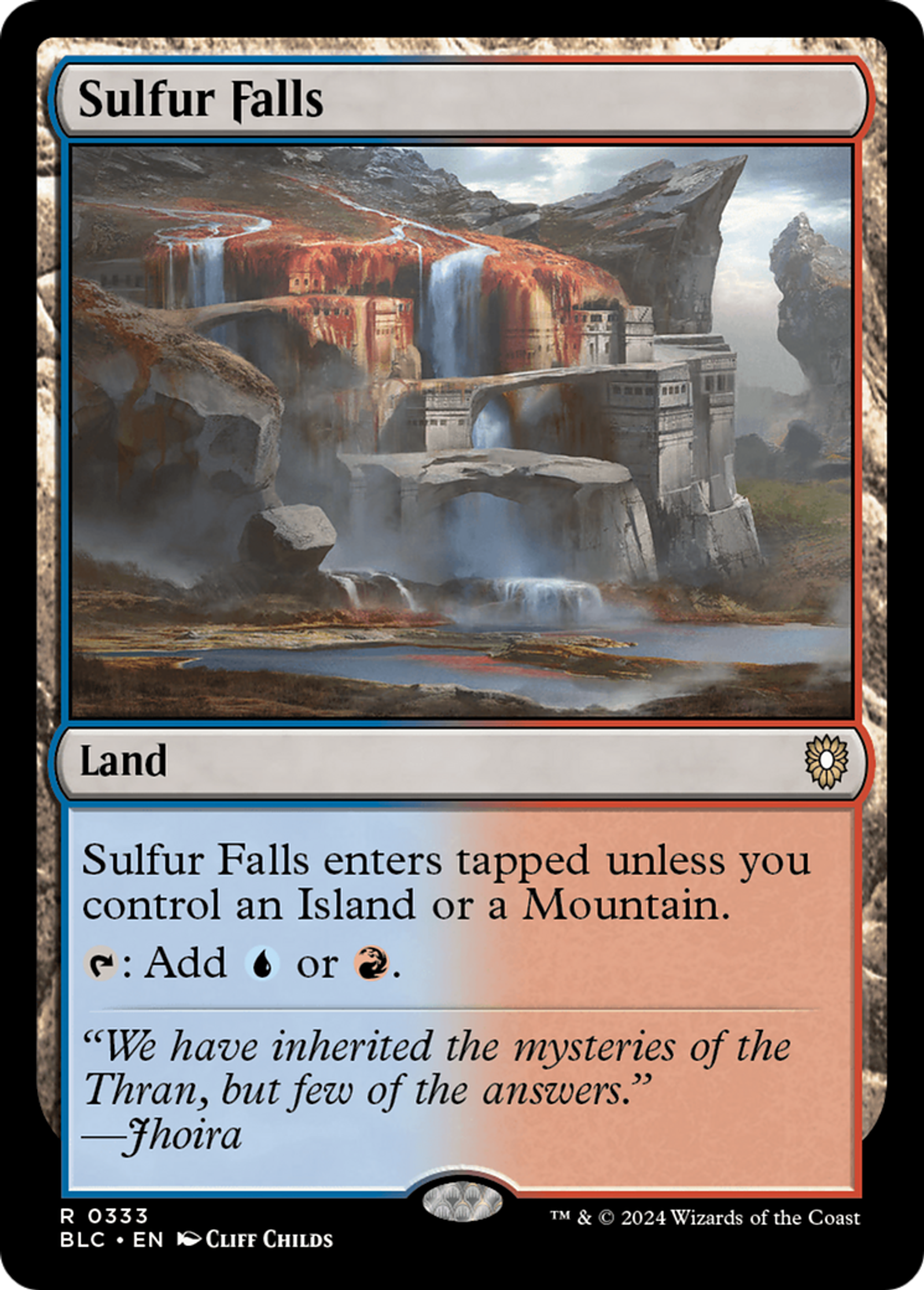 Sulfur Falls — Bloomburrow Commander — Magic: The Gathering