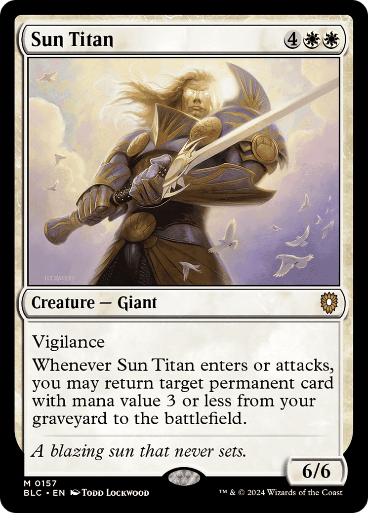 Sun Titan — Bloomburrow Commander — Magic: The Gathering