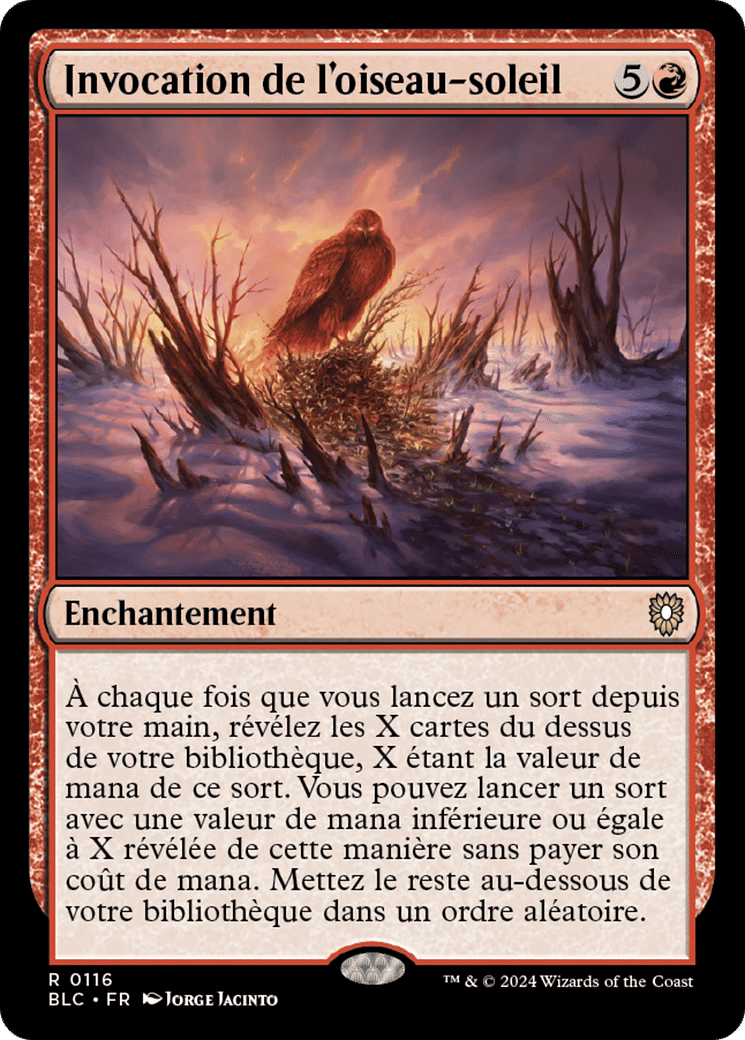 Invocation de l'oiseau-soleil — Bloomburrow Commander — Magic: The Gathering