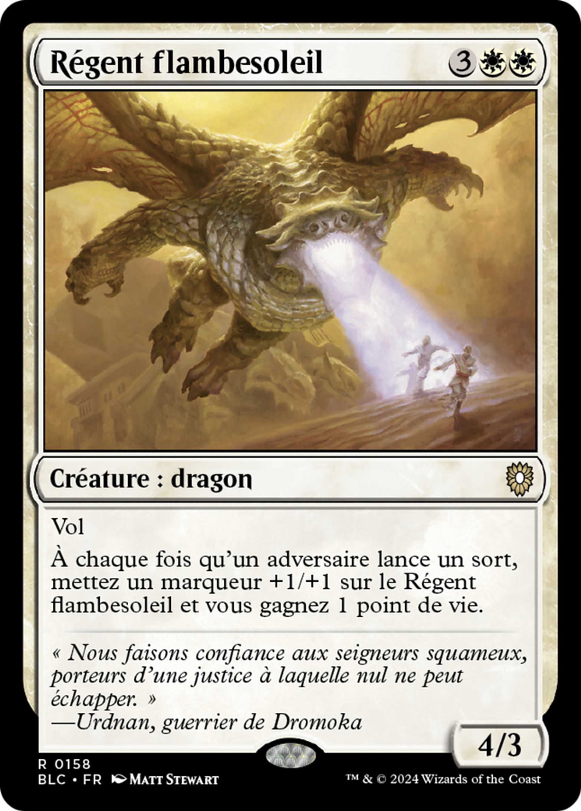 Régent flambesoleil — Bloomburrow Commander — Magic: The Gathering