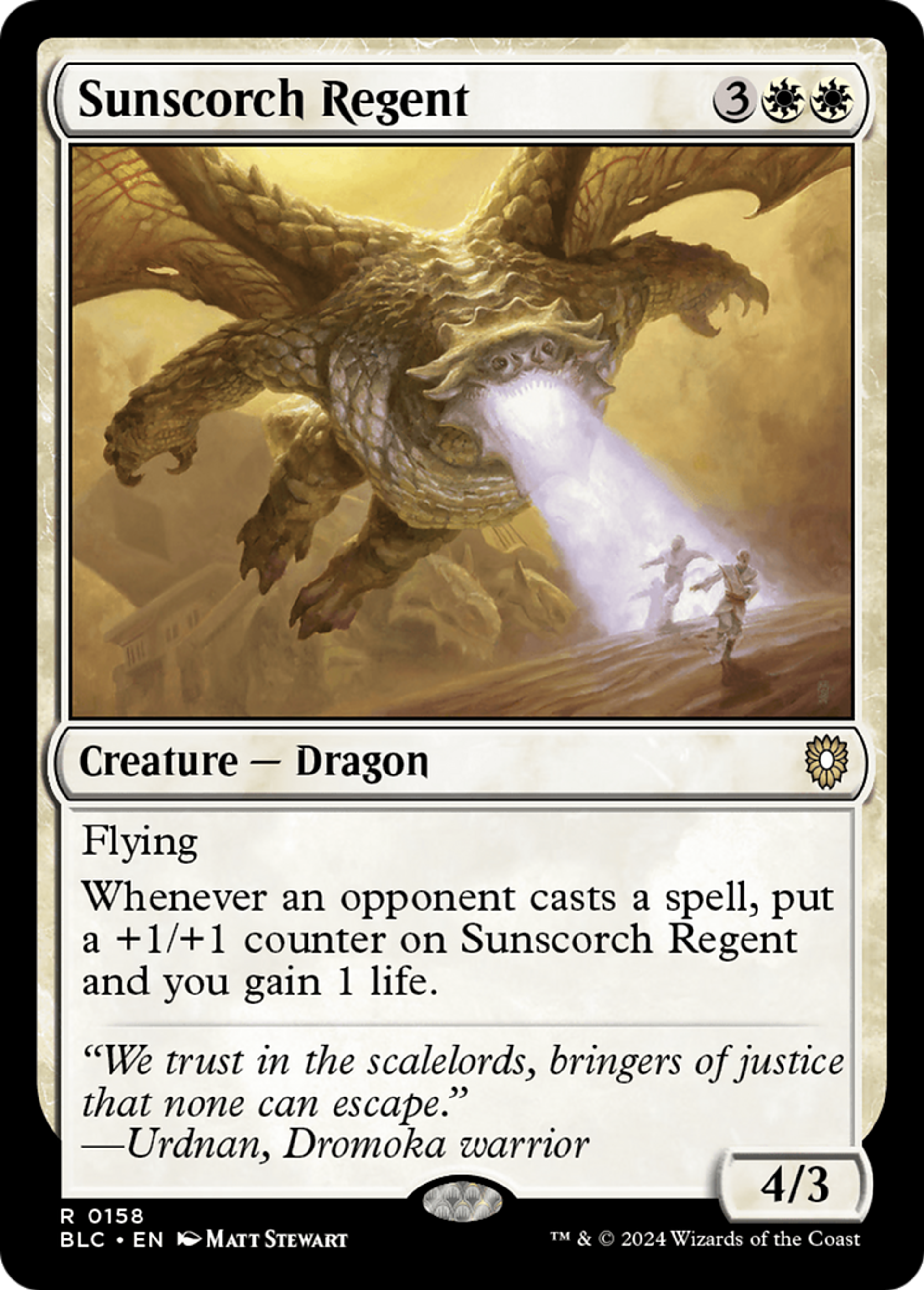 Sunscorch Regent — Bloomburrow Commander — Magic: The Gathering