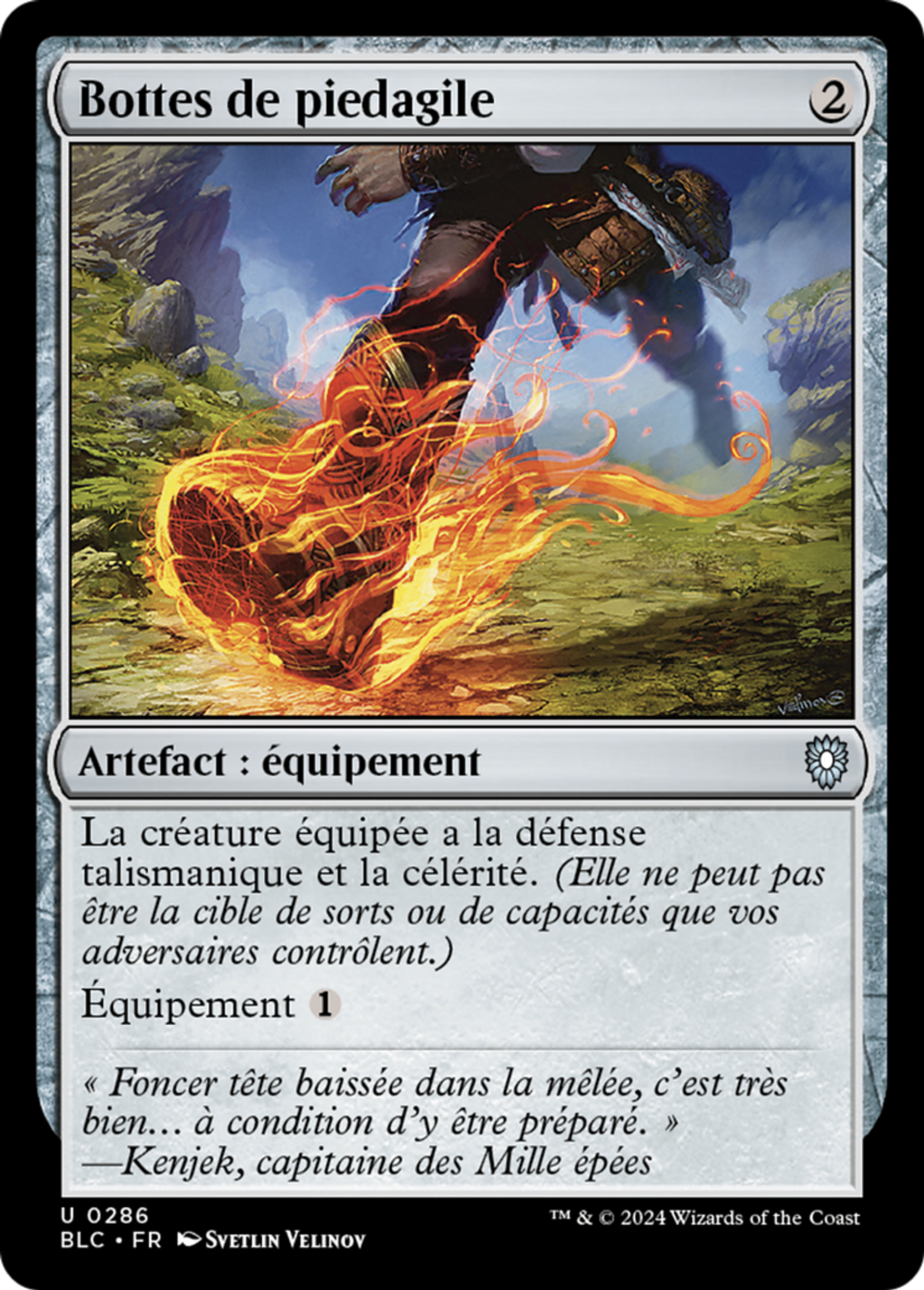 Bottes de piedagile — Bloomburrow Commander — Magic: The Gathering