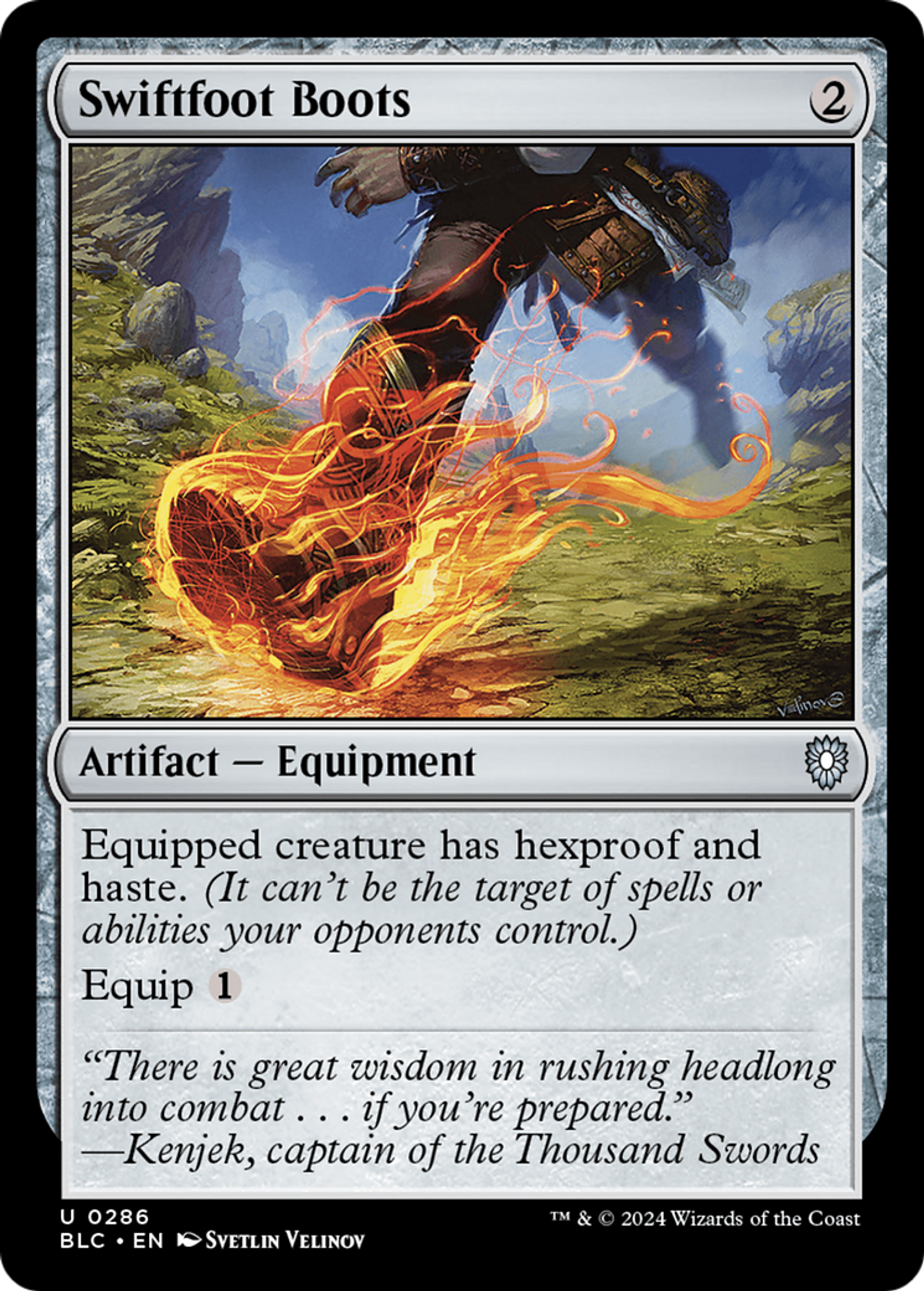 Swiftfoot Boots — Bloomburrow Commander — Magic: The Gathering