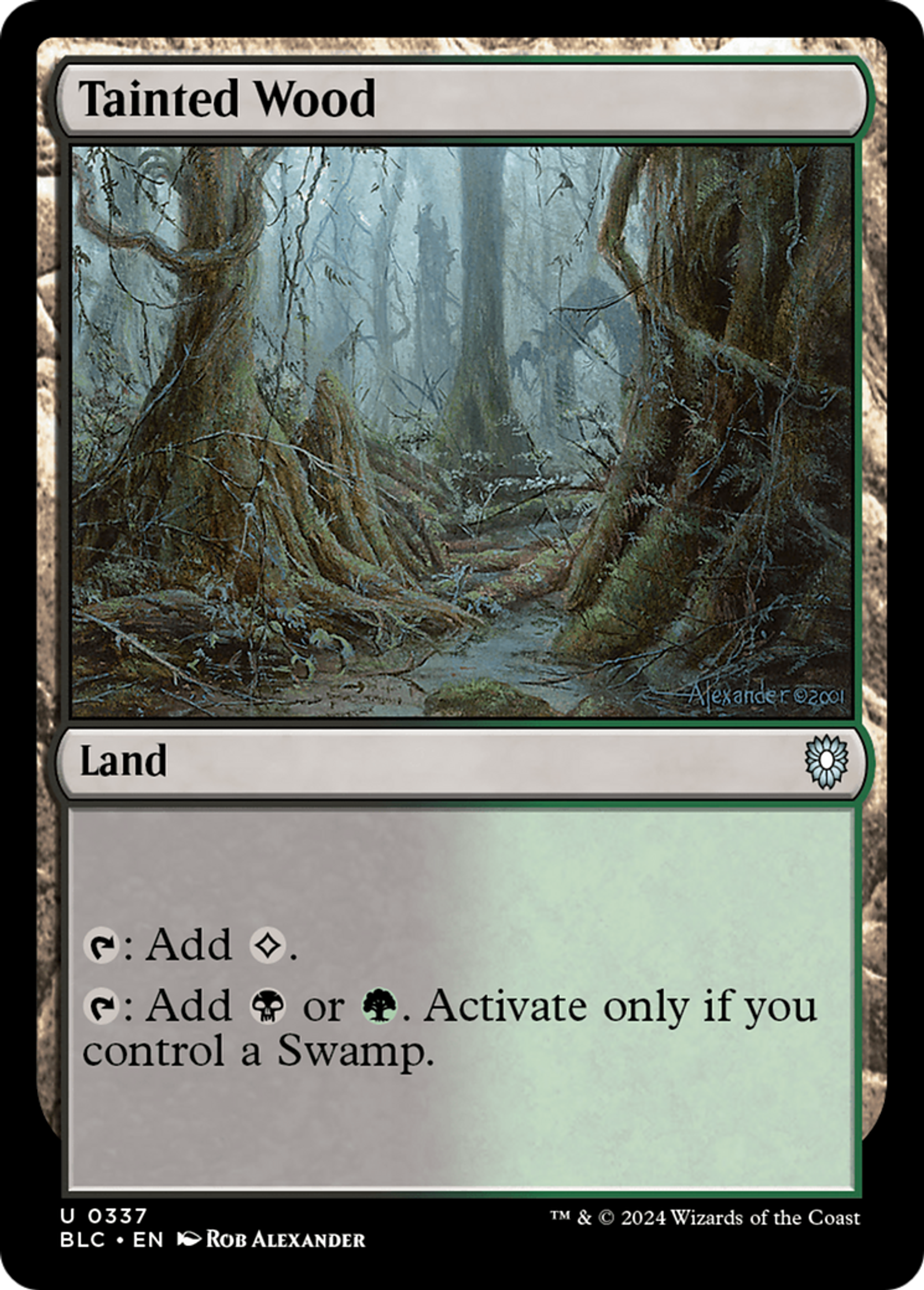 Tainted Wood — Bloomburrow Commander — Magic: The Gathering