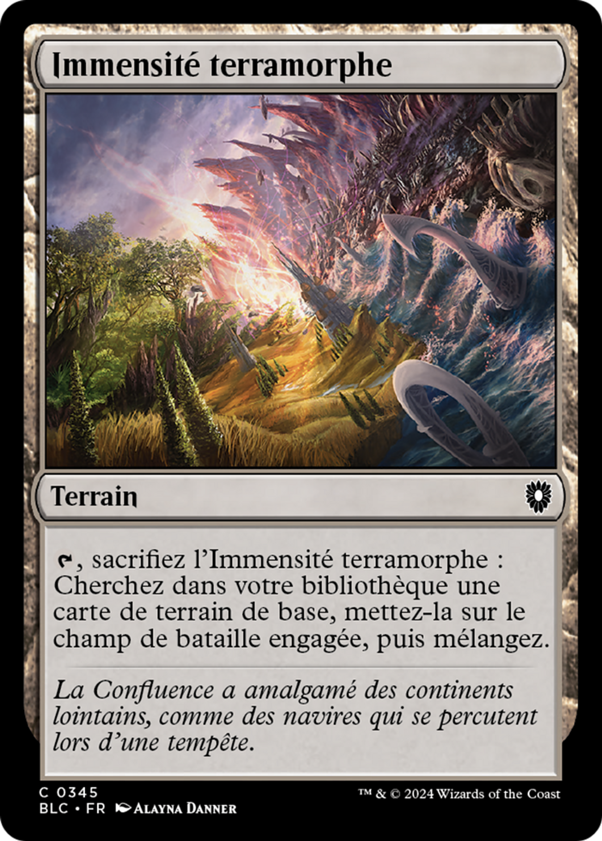 Immensité terramorphe — Bloomburrow Commander — Magic: The Gathering
