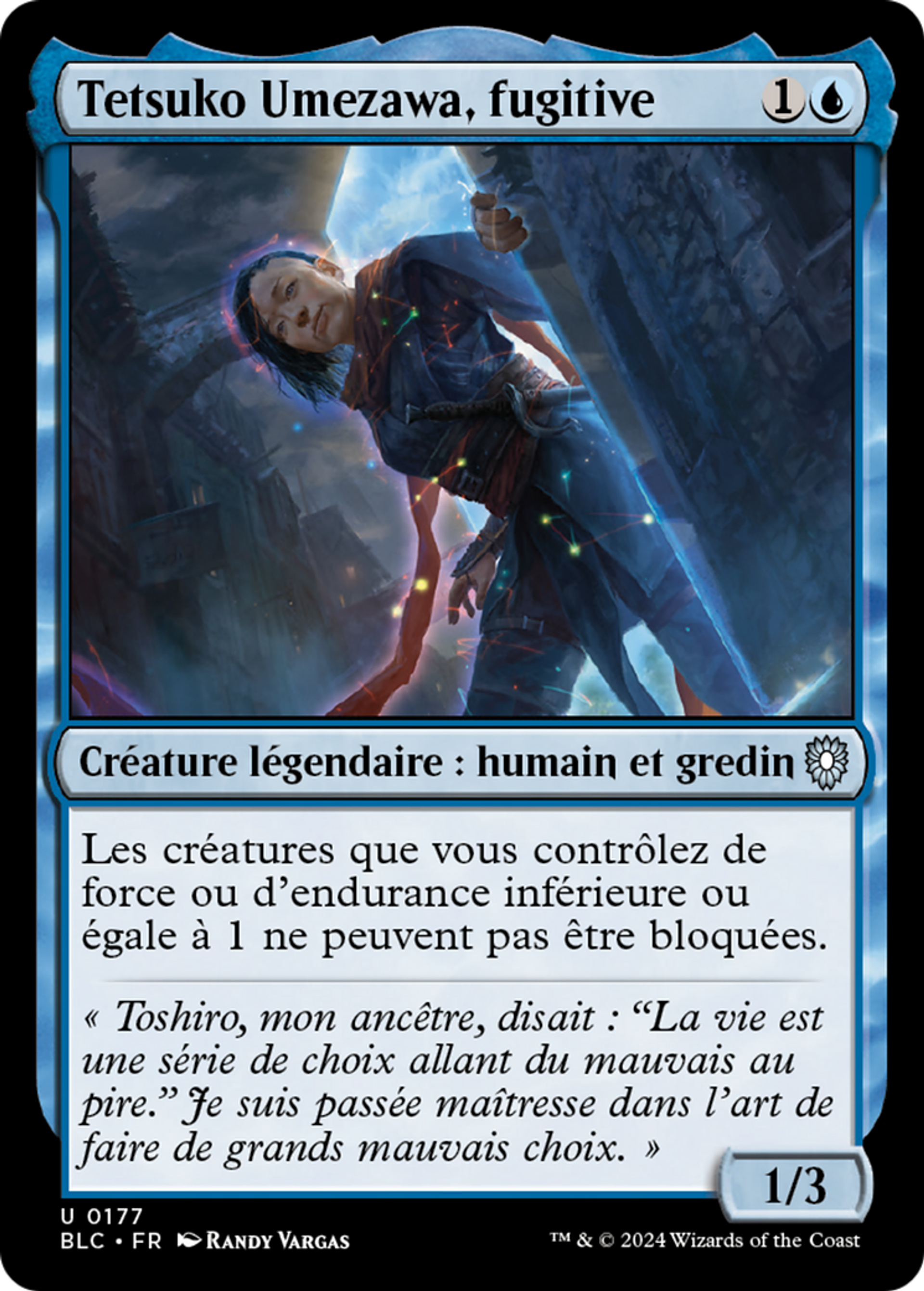 Tetsuko Umezawa, fugitive — Bloomburrow Commander — Magic: The Gathering