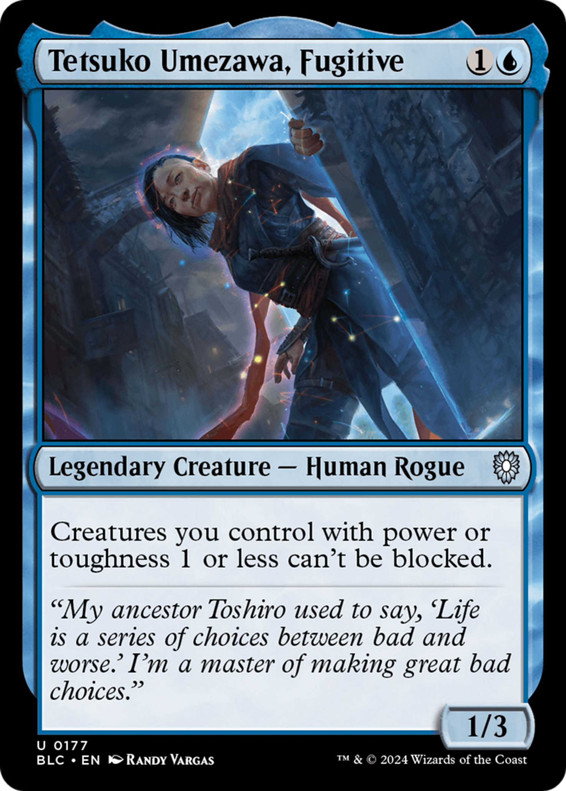 Tetsuko Umezawa, Fugitive — Bloomburrow Commander — Magic: The Gathering