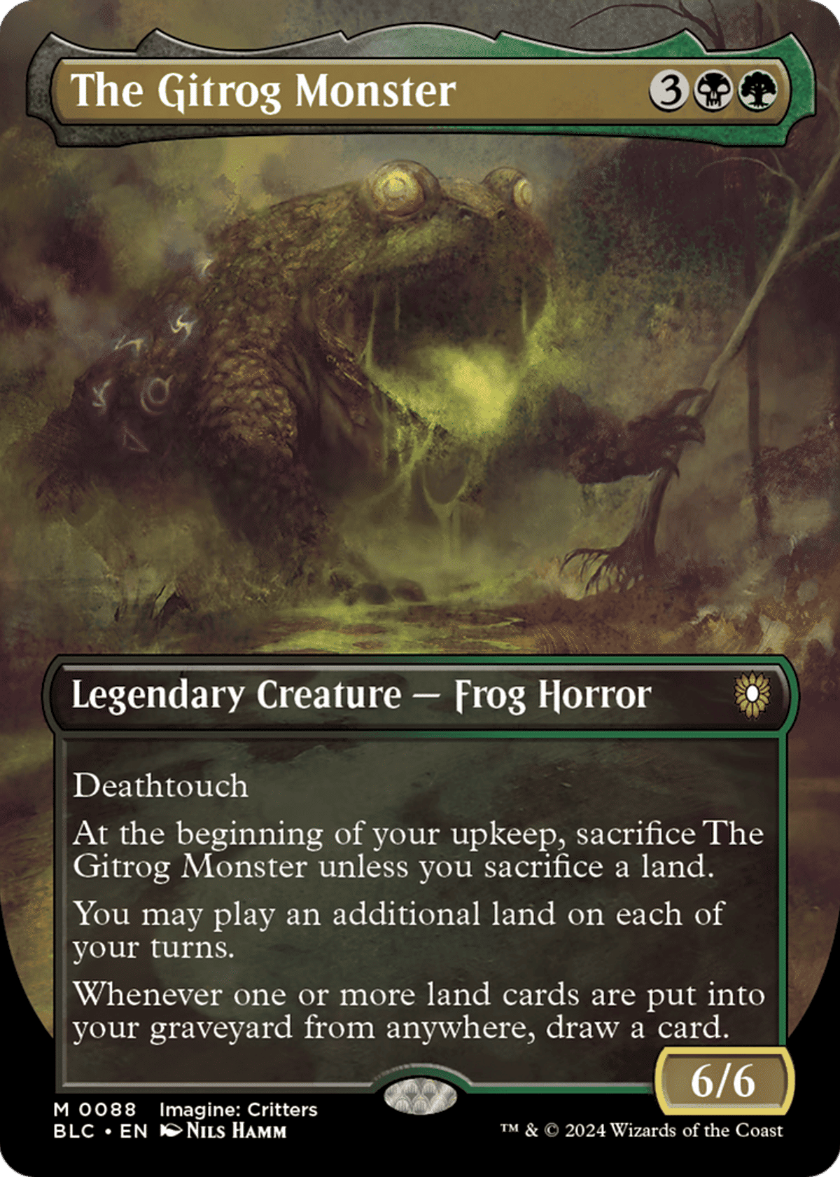 The Gitrog Monster from Bloomburrow Commander - Magic: The Gathering