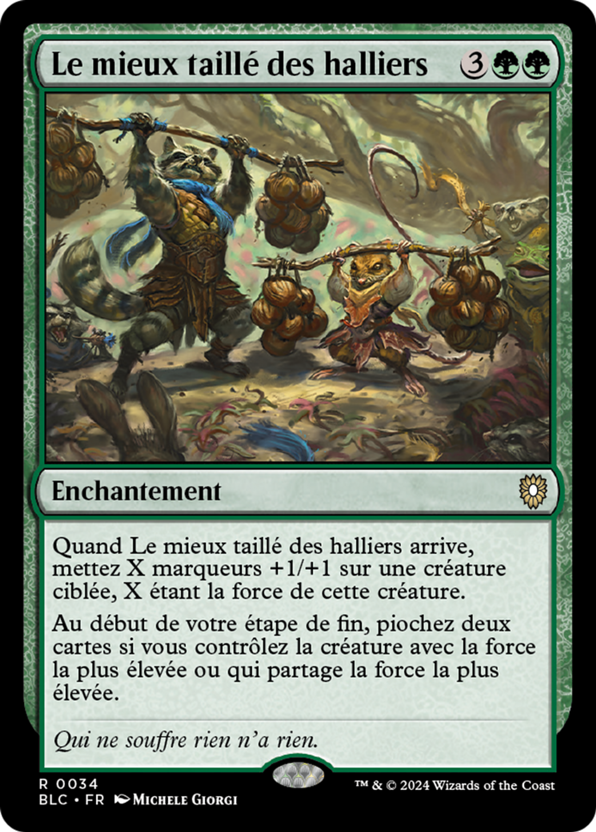 Le mieux taillé des halliers — Bloomburrow Commander — Magic: The Gathering