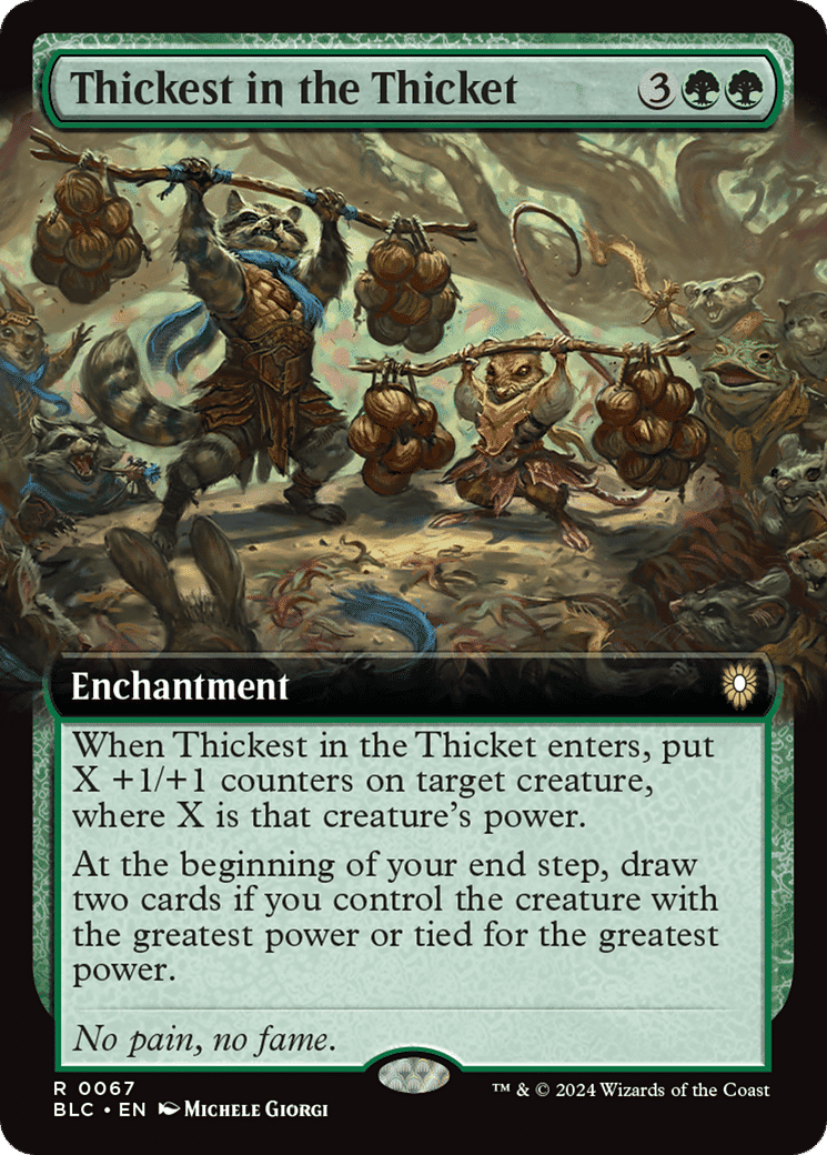 Thickest in the Thicket — Bloomburrow Commander — Magic: The Gathering