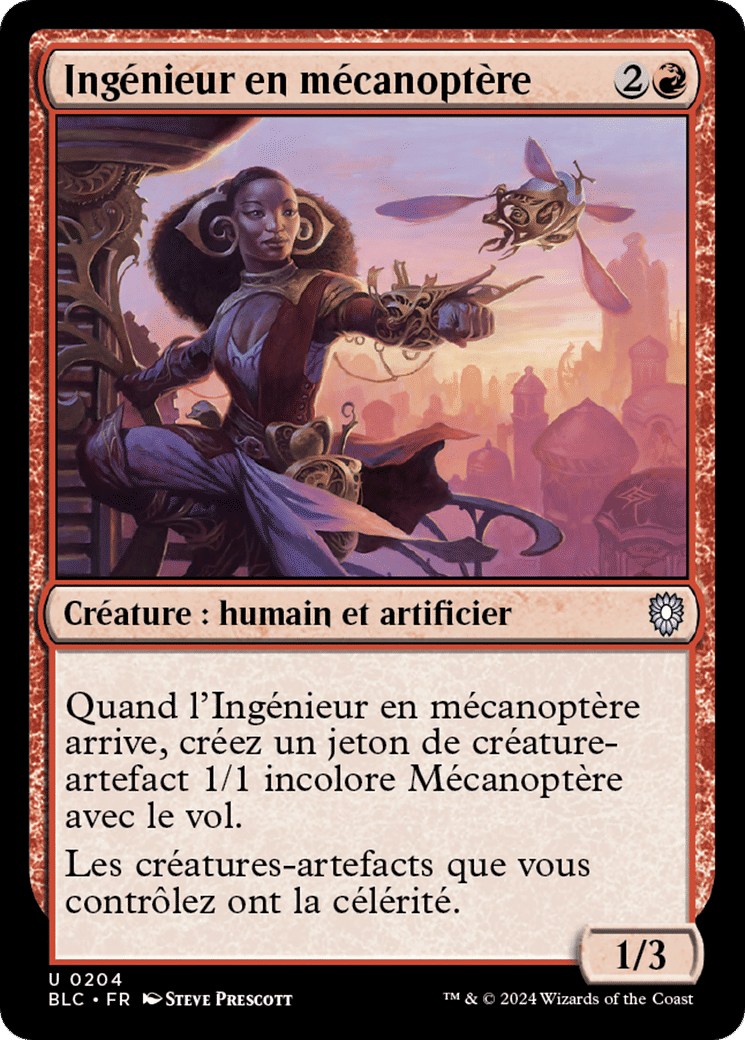 Ingénieur en mécanoptère — Bloomburrow Commander — Magic: The Gathering
