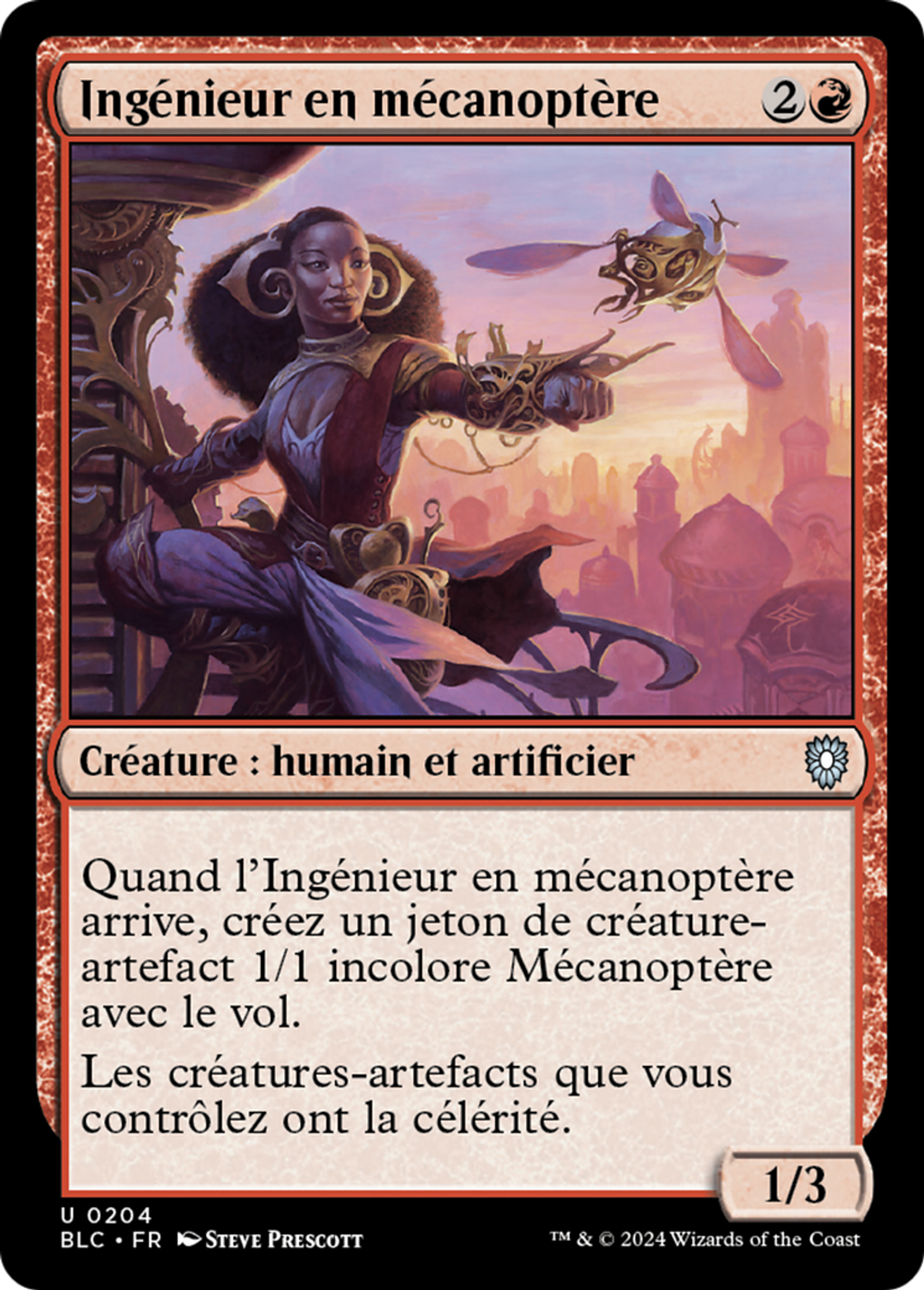 Ingénieur en mécanoptère — Bloomburrow Commander — Magic: The Gathering