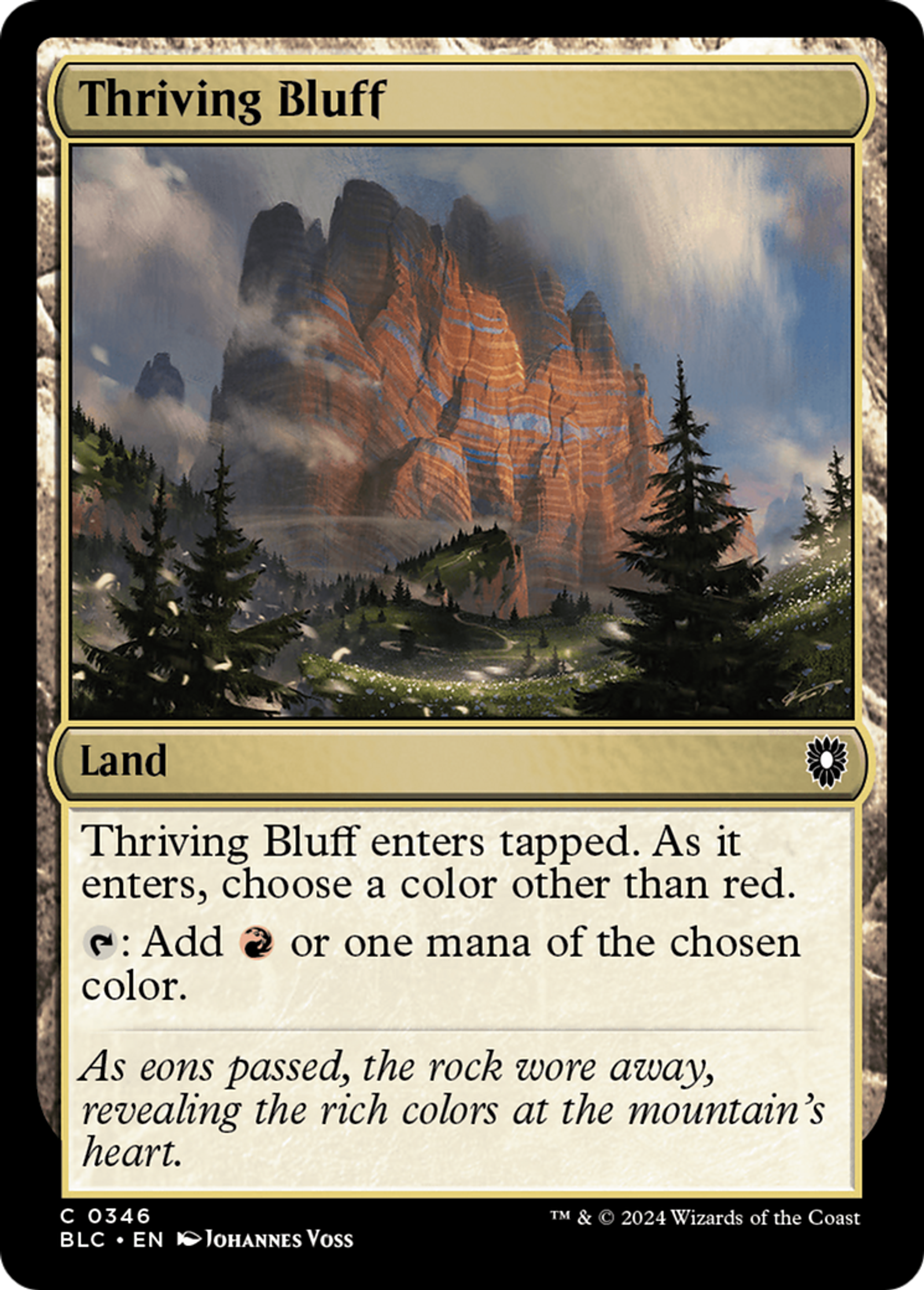 Thriving Bluff — Bloomburrow Commander — Magic: The Gathering