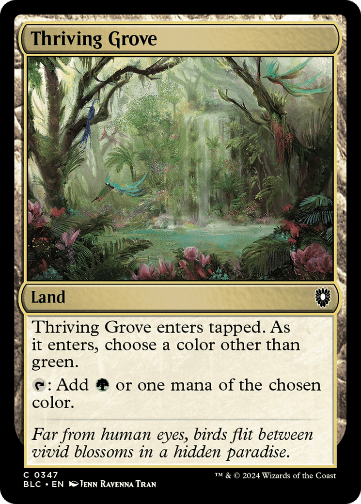 Thriving Grove — Bloomburrow Commander — Magic: The Gathering