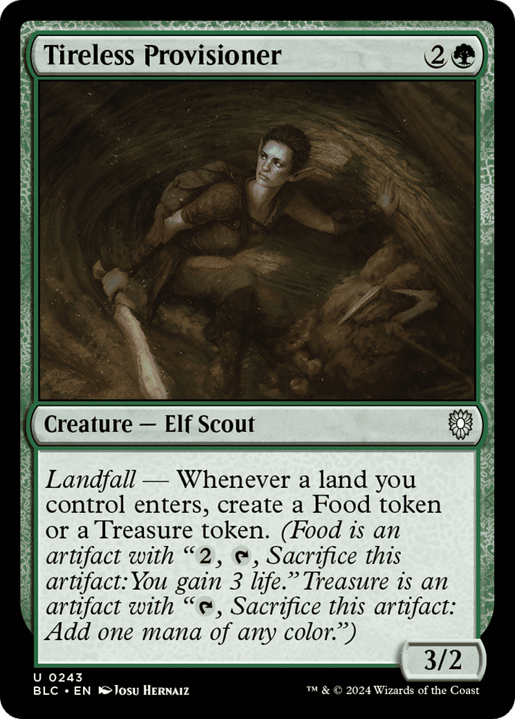 Tireless Provisioner — Bloomburrow Commander — Magic: The Gathering