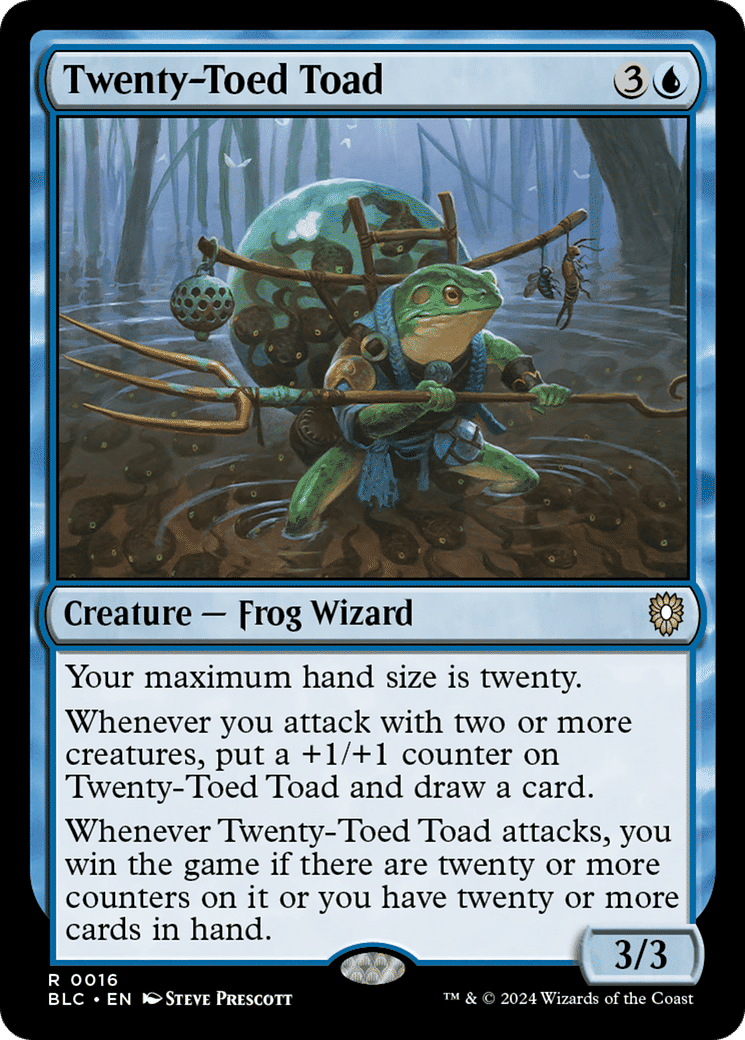 Twenty-Toed Toad — Bloomburrow Commander — Magic: The Gathering