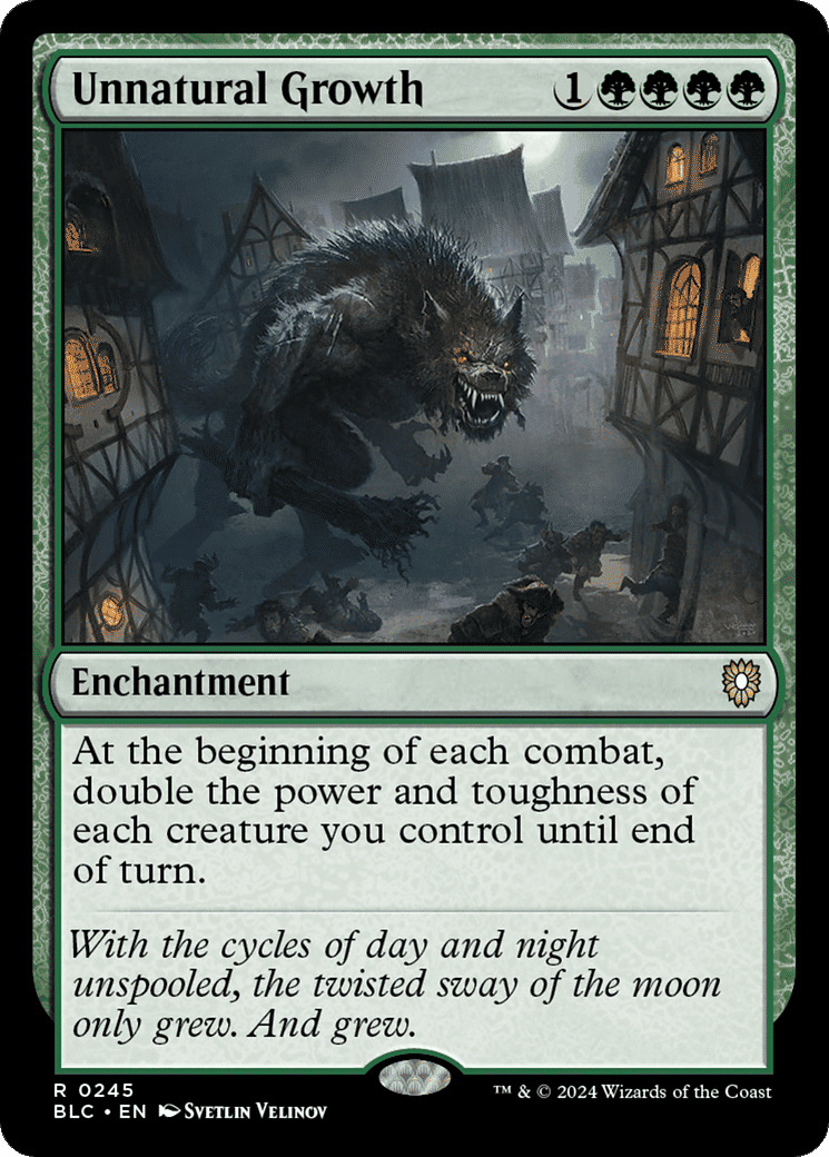Unnatural Growth — Bloomburrow Commander — Magic: The Gathering