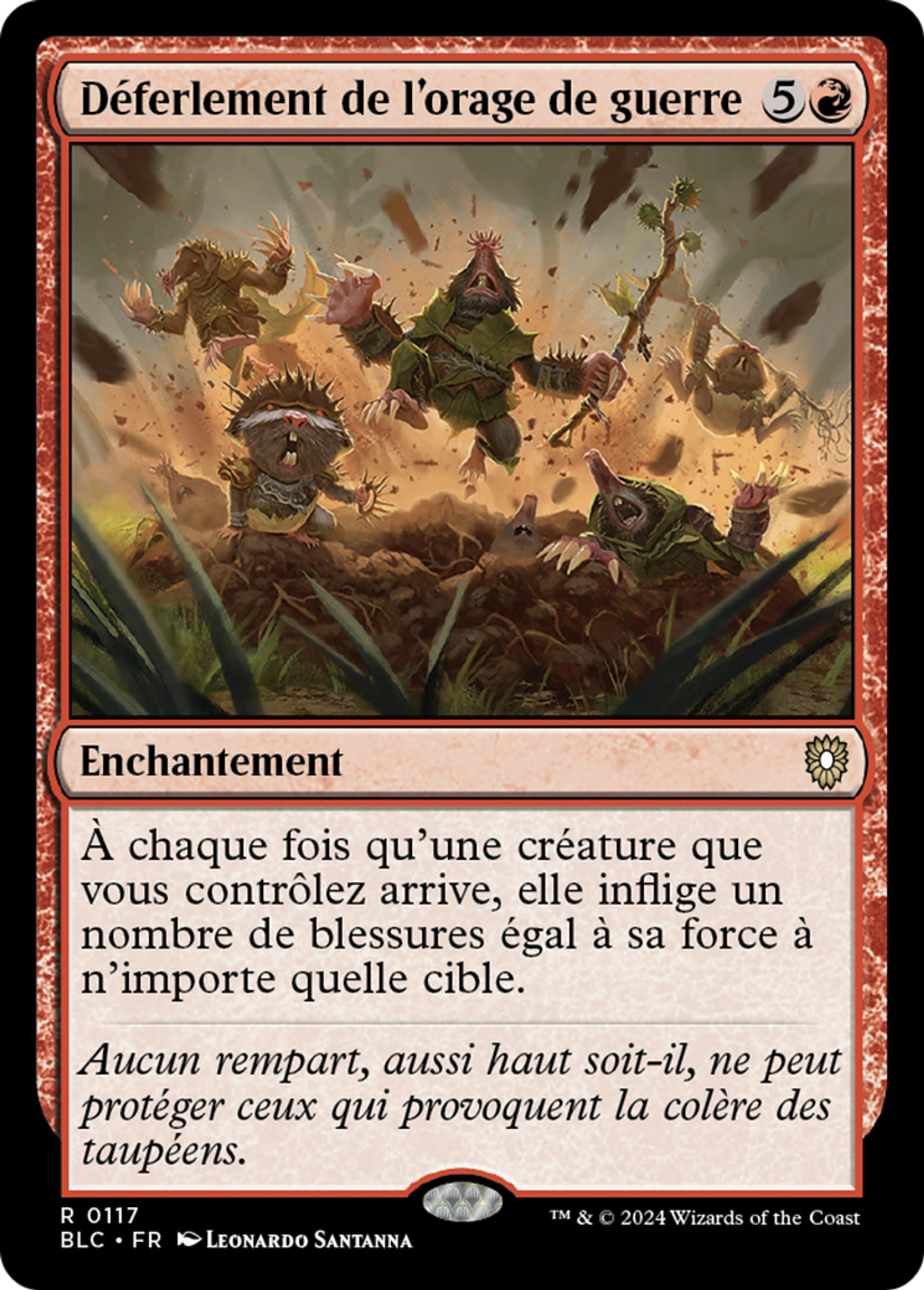 Déferlement de l'orage de guerre — Bloomburrow Commander — Magic: The Gathering