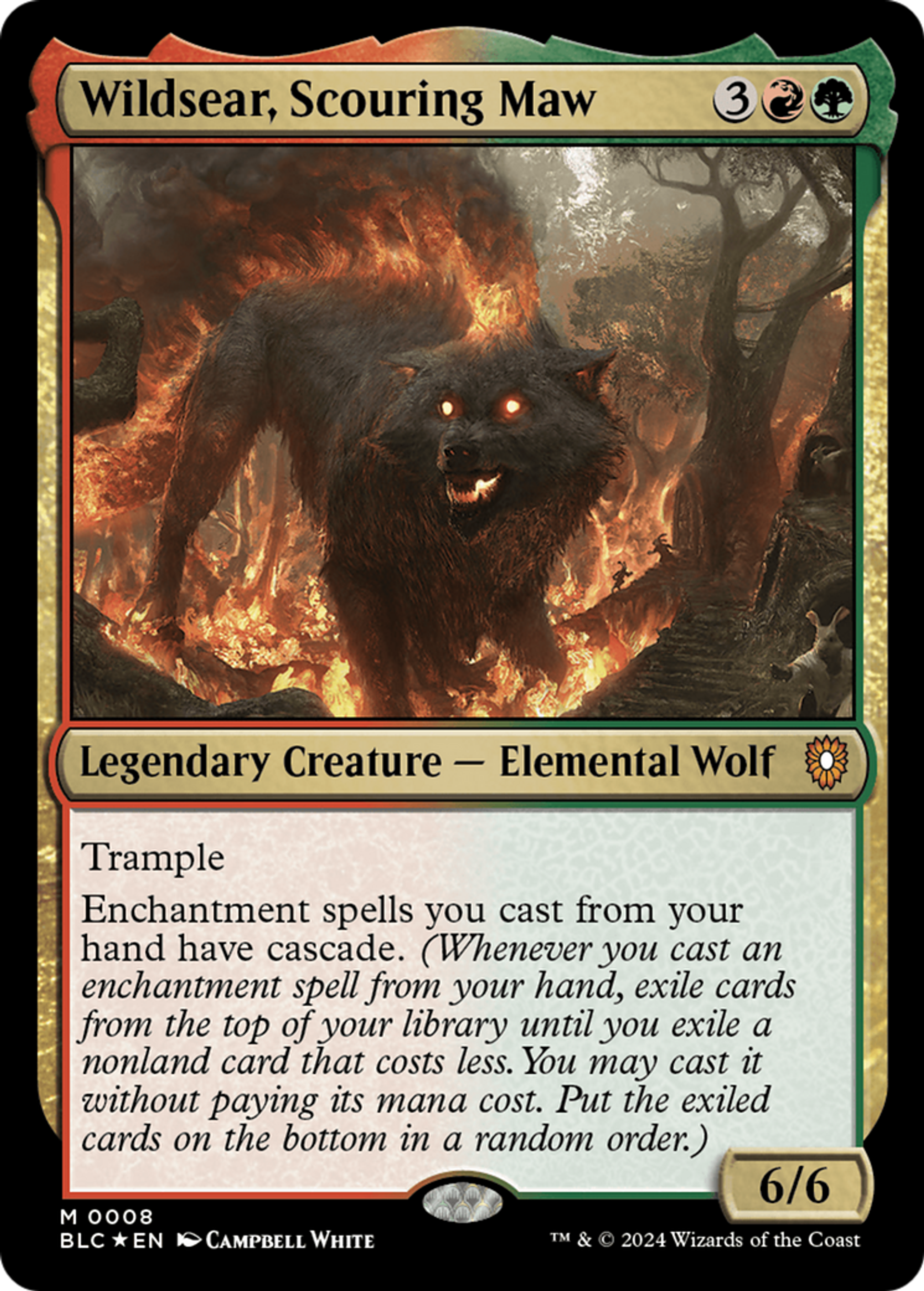 Wildsear, Scouring Maw — Bloomburrow Commander — Magic: The Gathering