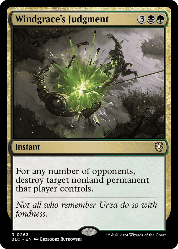Windgrace's Judgment — Bloomburrow Commander — Magic: The Gathering
