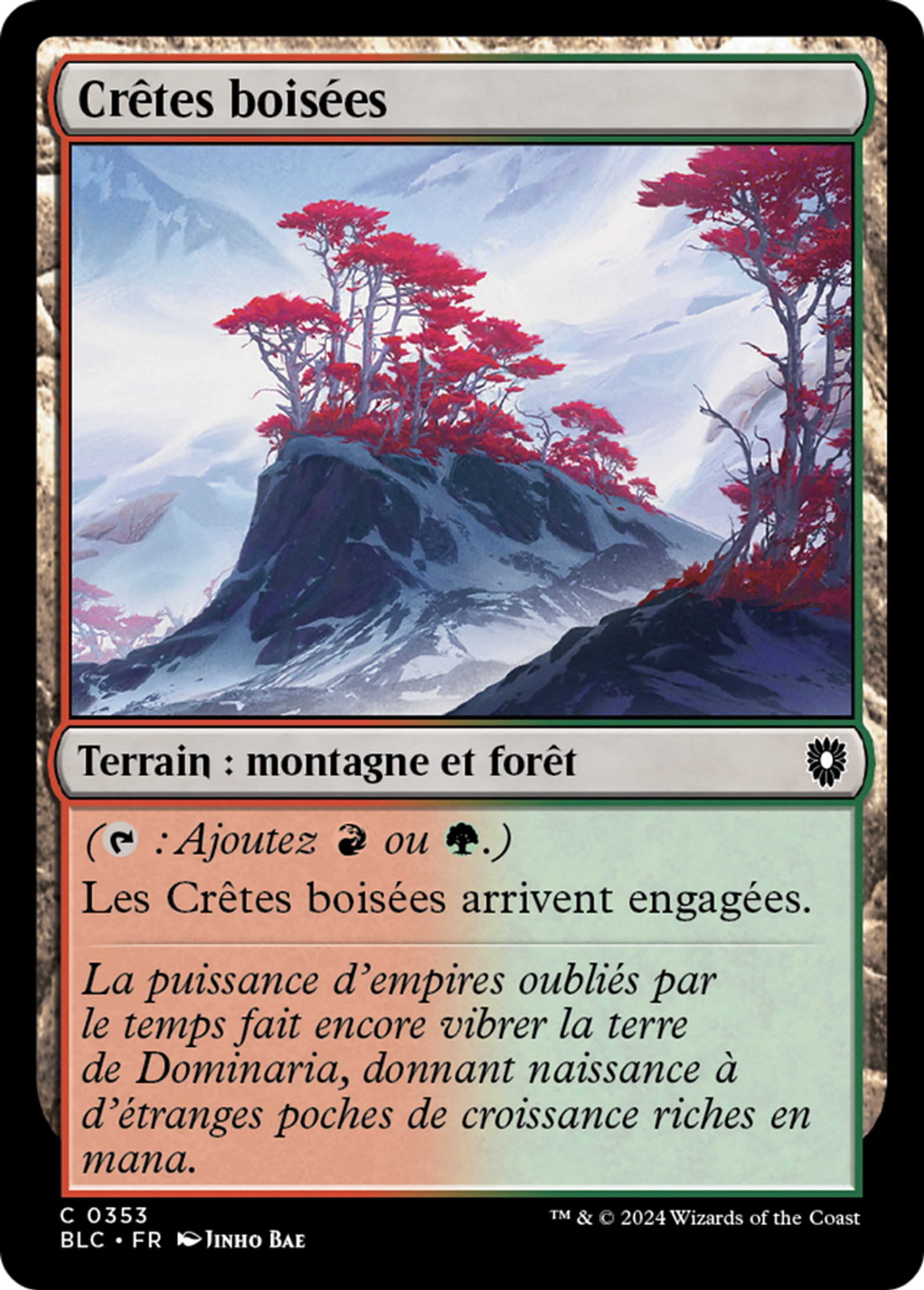 Crêtes boisées — Bloomburrow Commander — Magic: The Gathering