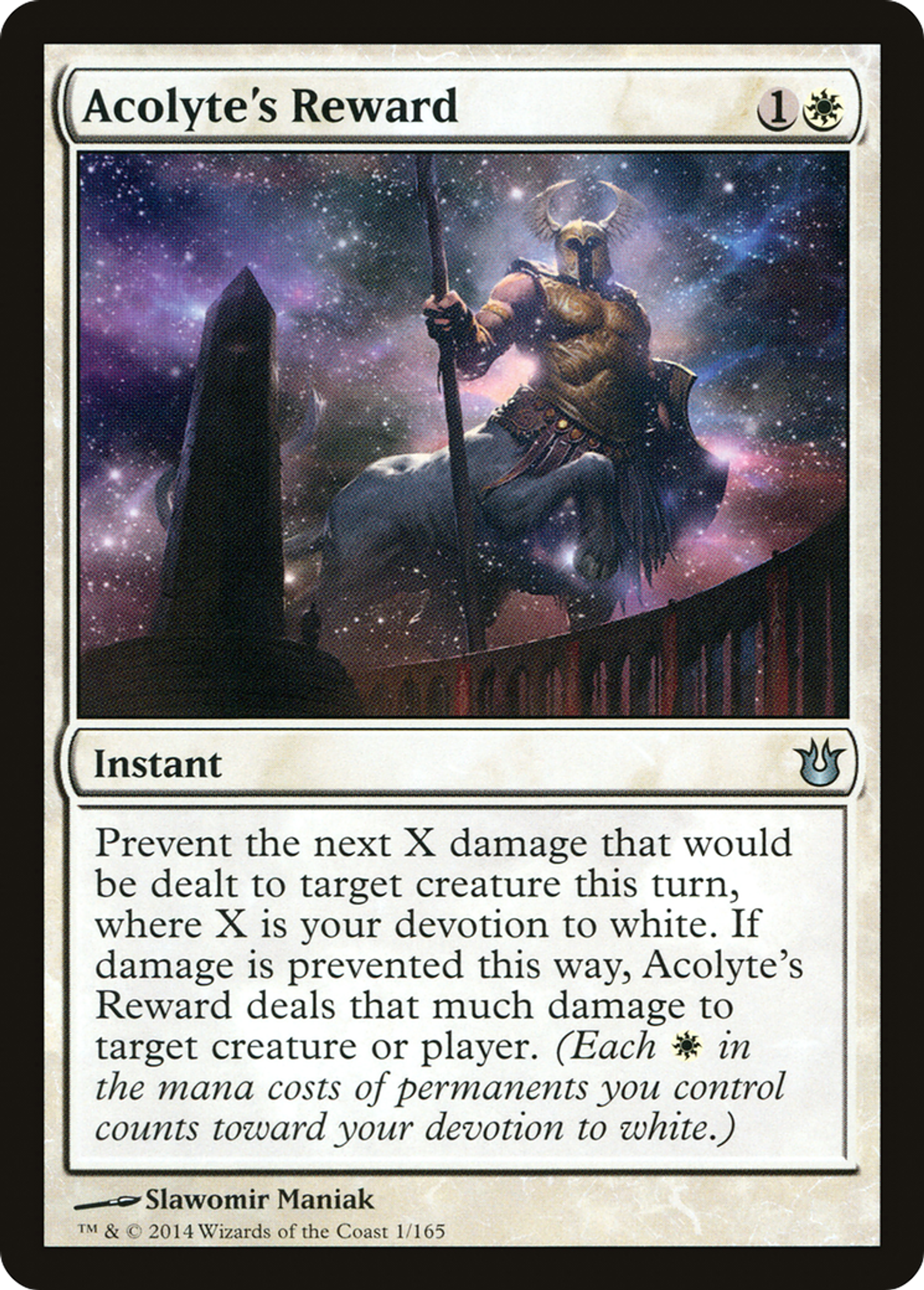 Acolyte's Reward — Born of the Gods — Magic: The Gathering