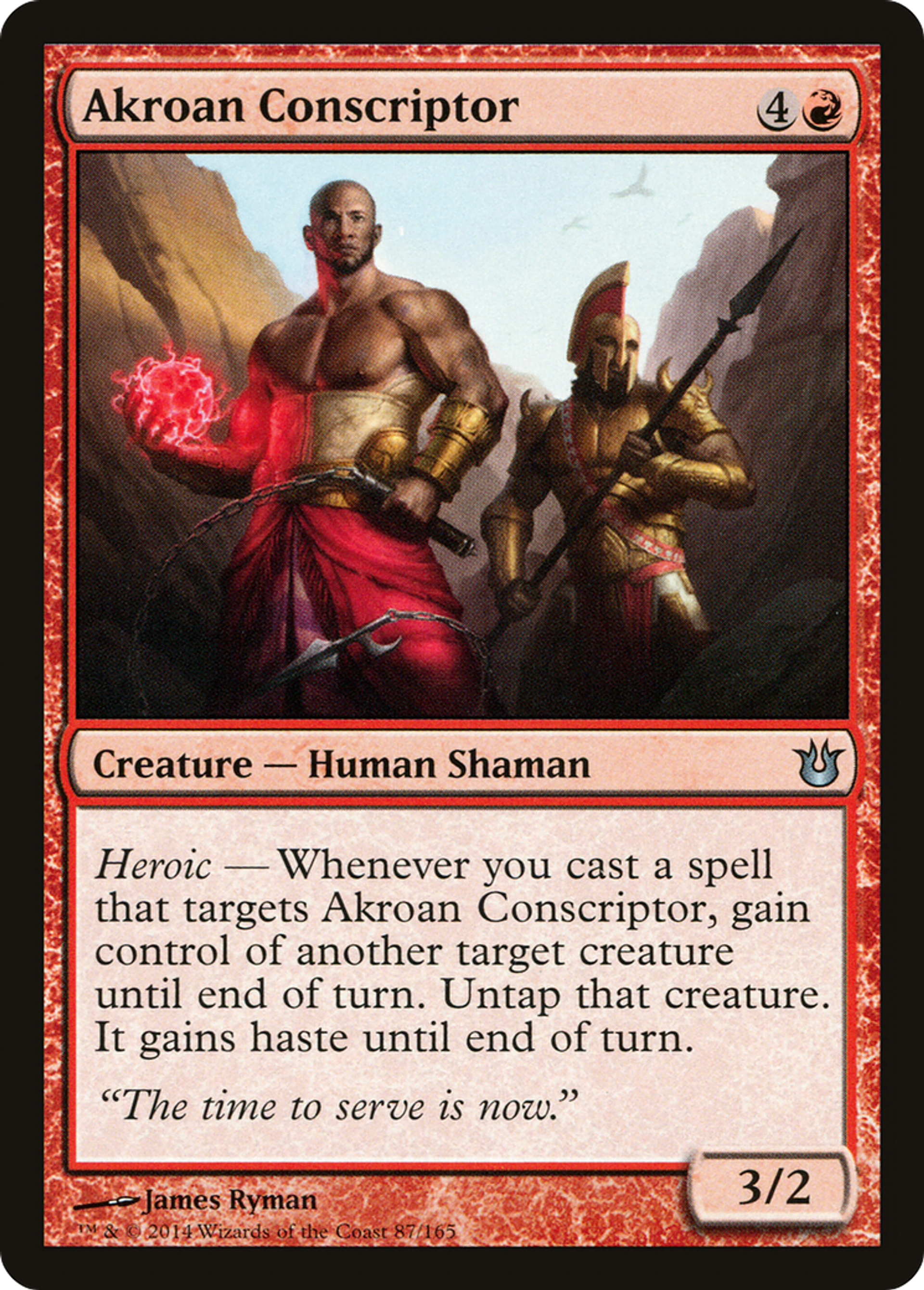 Akroan Conscriptor — Born of the Gods — Magic: The Gathering