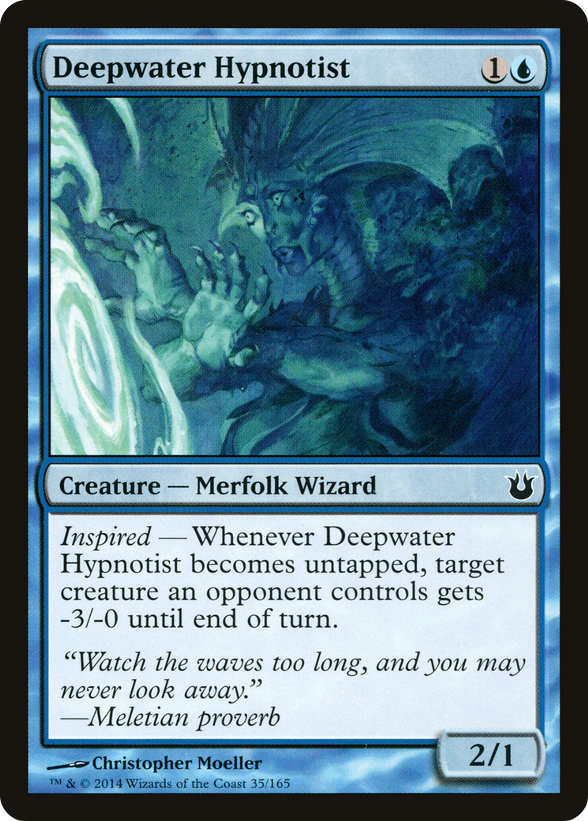 Deepwater Hypnotist — Born of the Gods — Magic: The Gathering