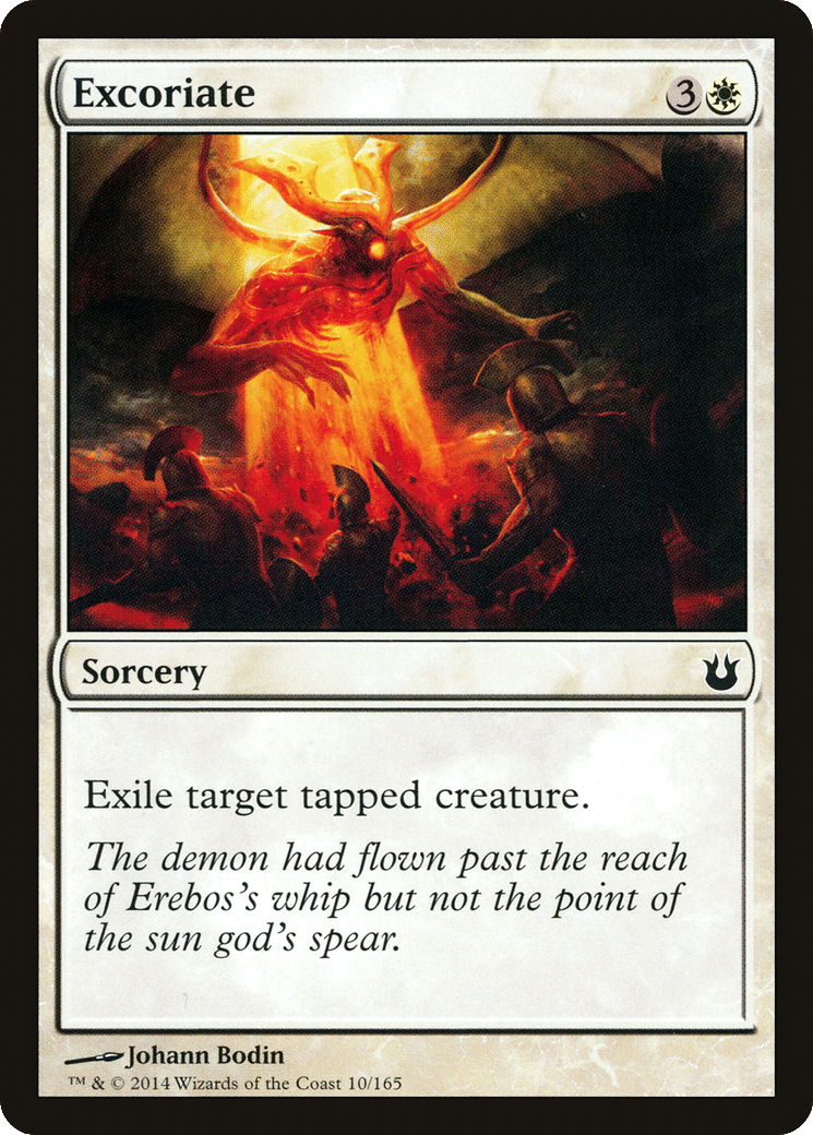 Excoriate — Born of the Gods — Magic: The Gathering