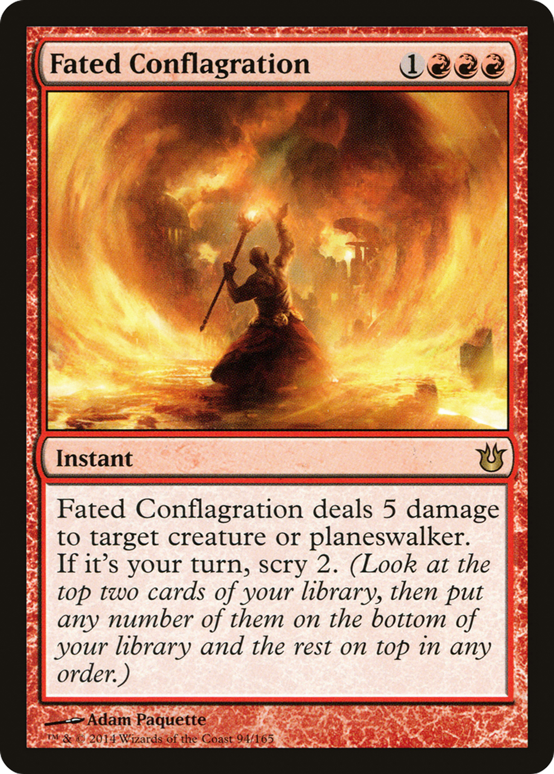 Fated Conflagration — Born of the Gods — Magic: The Gathering