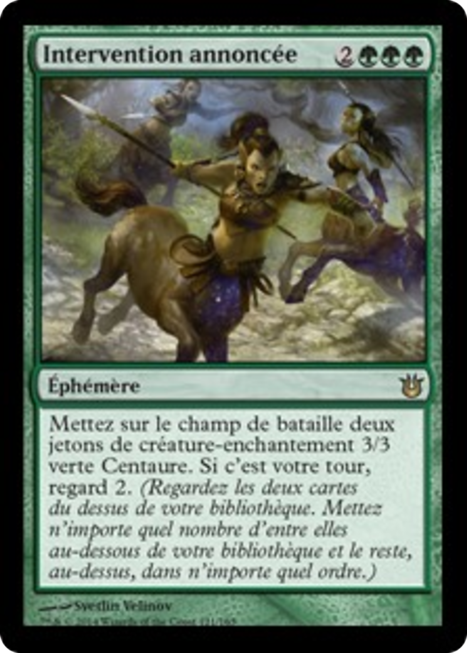Intervention annoncée — Born of the Gods — Magic: The Gathering
