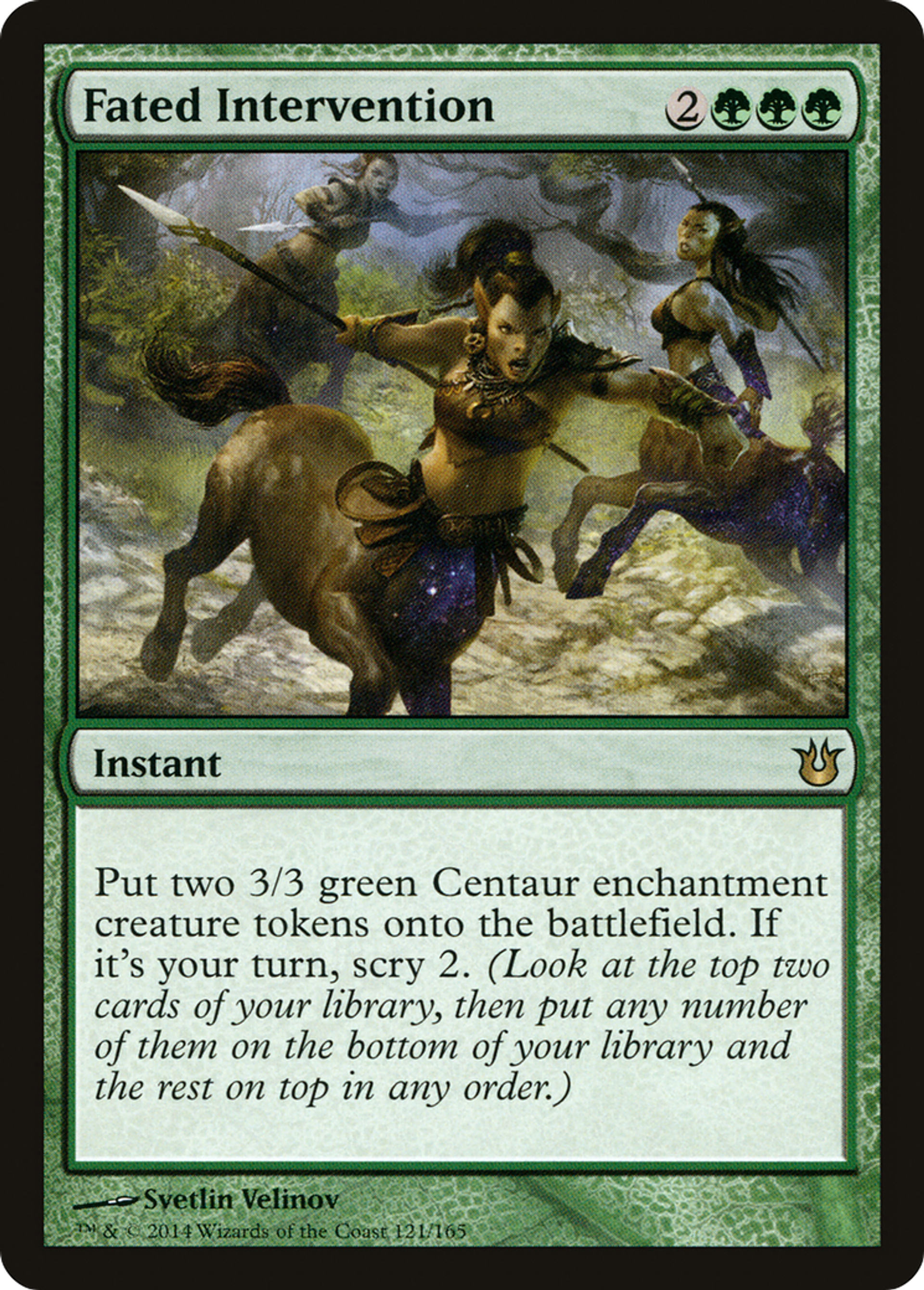 Fated Intervention — Born of the Gods — Magic: The Gathering