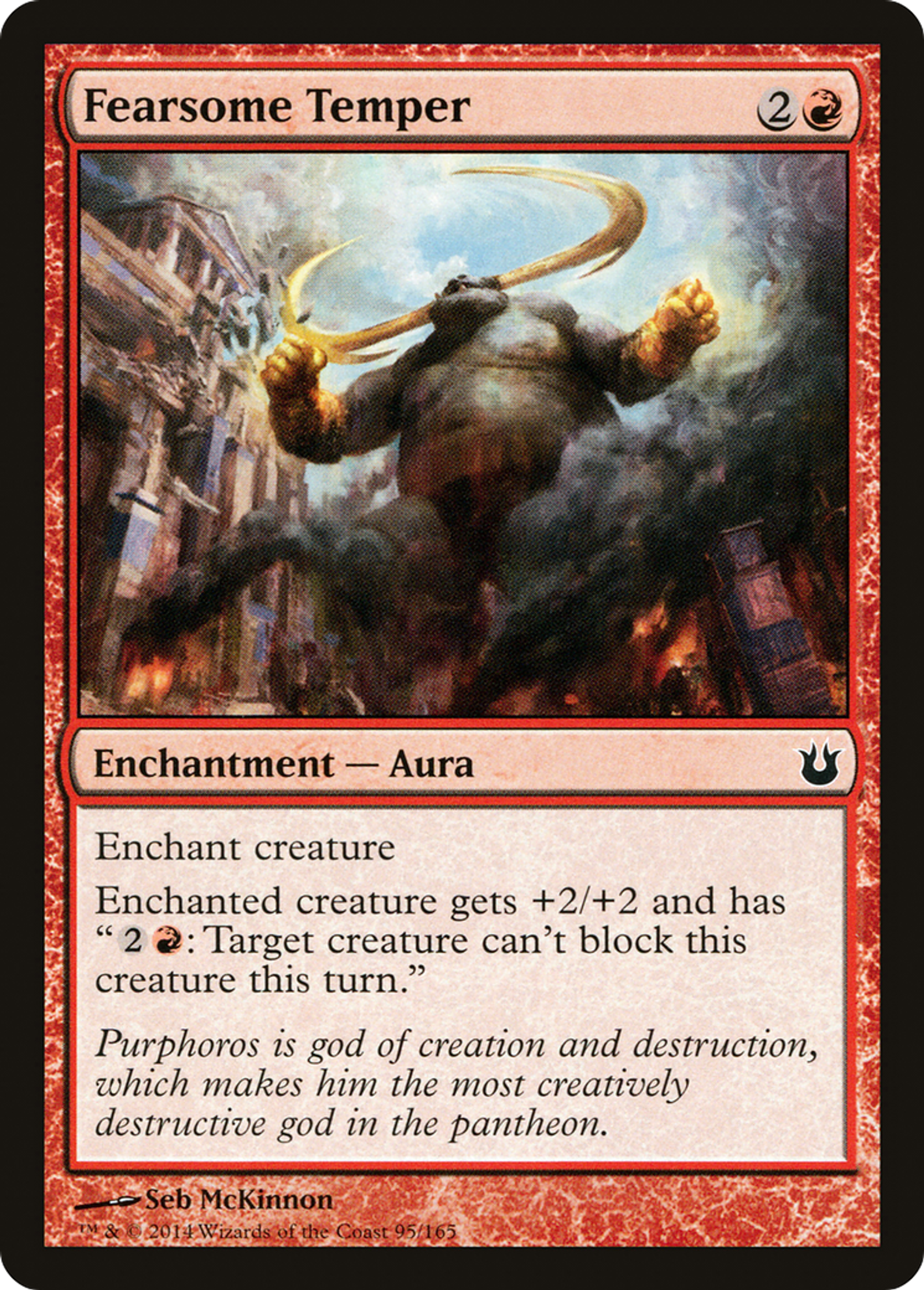 Fearsome Temper — Born of the Gods — Magic: The Gathering