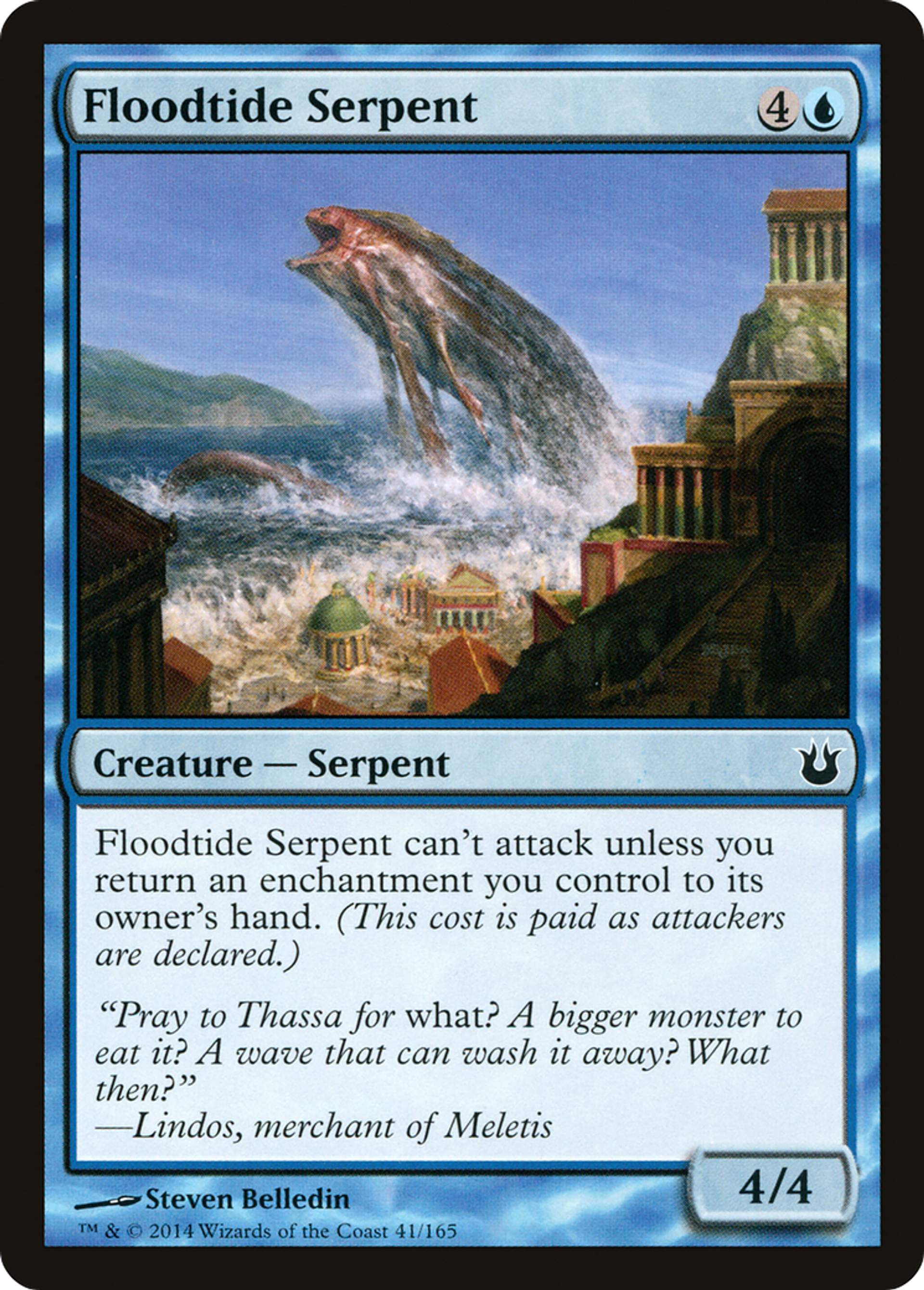 Floodtide Serpent — Born of the Gods — Magic: The Gathering