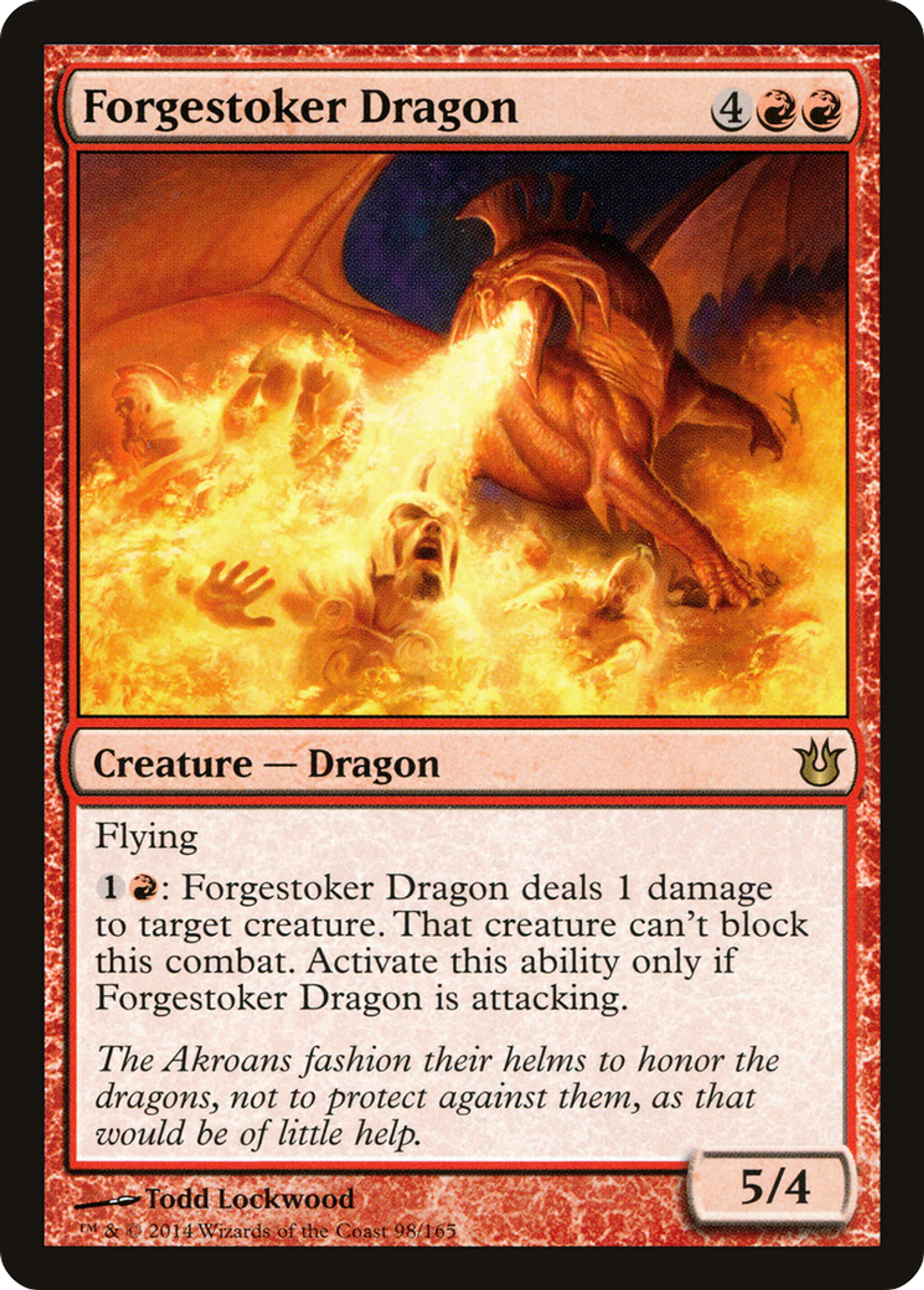 Forgestoker Dragon — Born of the Gods — Magic: The Gathering