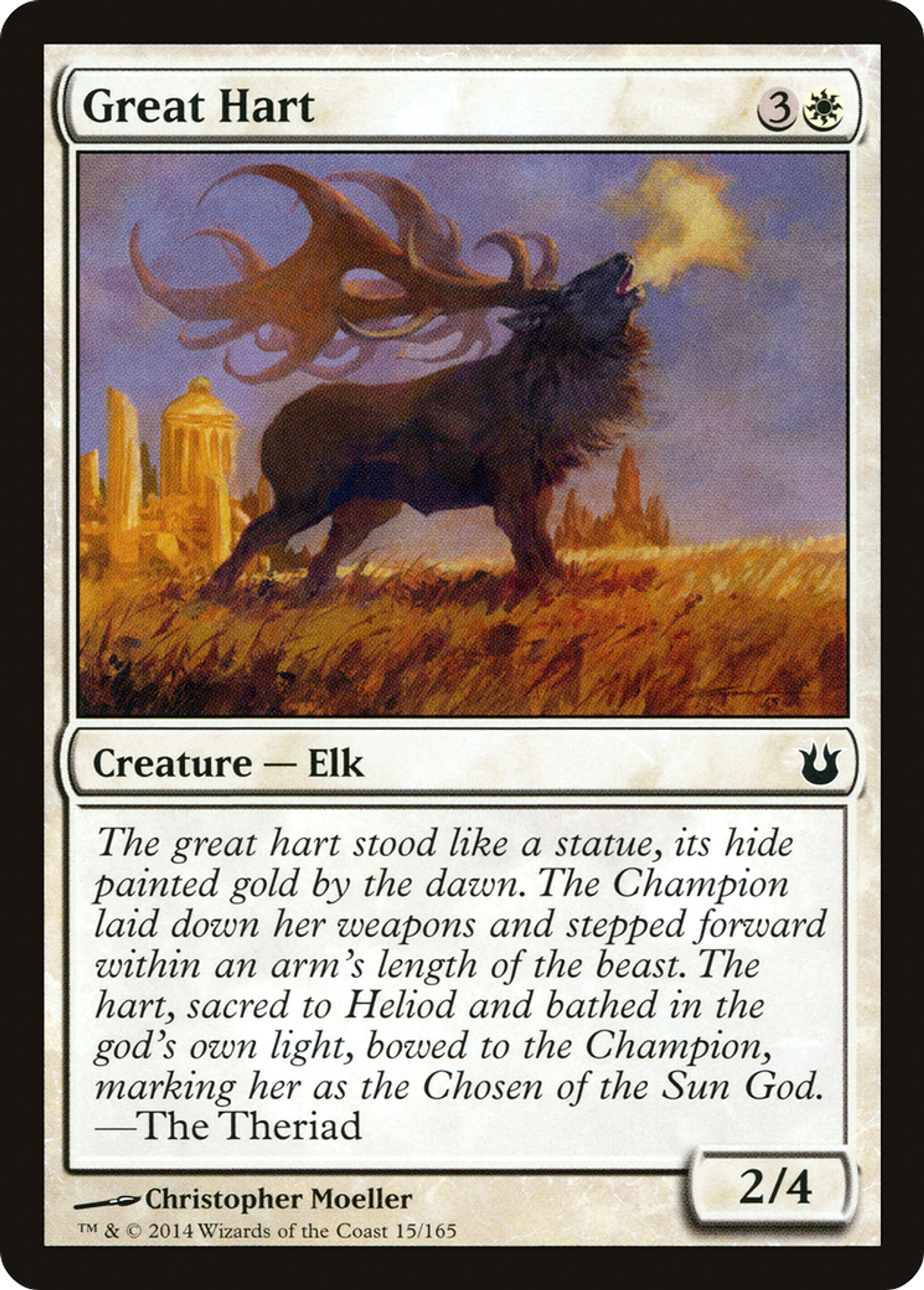 Grand cerf — Born of the Gods — Magic: The Gathering