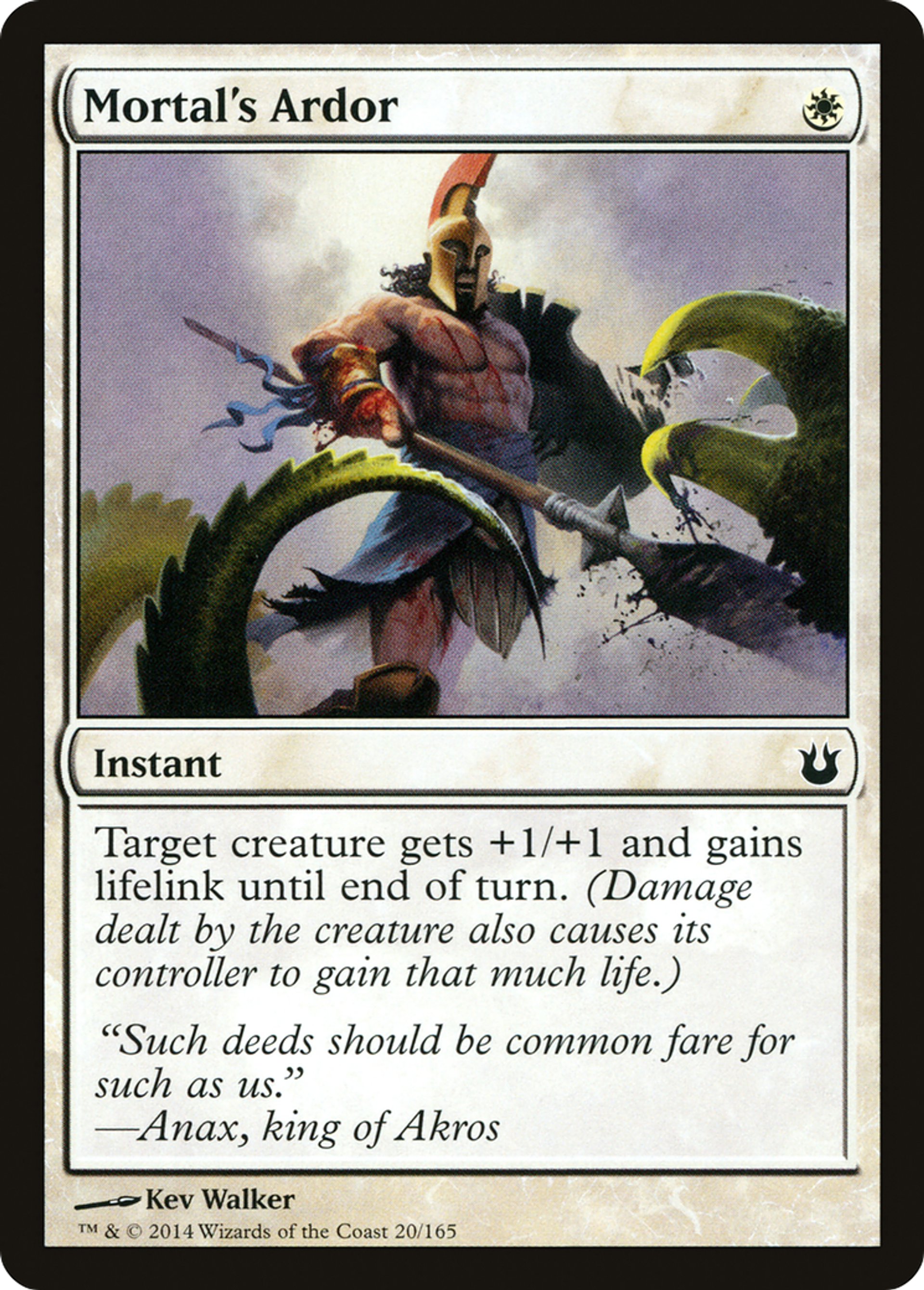 Mortal's Ardor — Born of the Gods — Magic: The Gathering