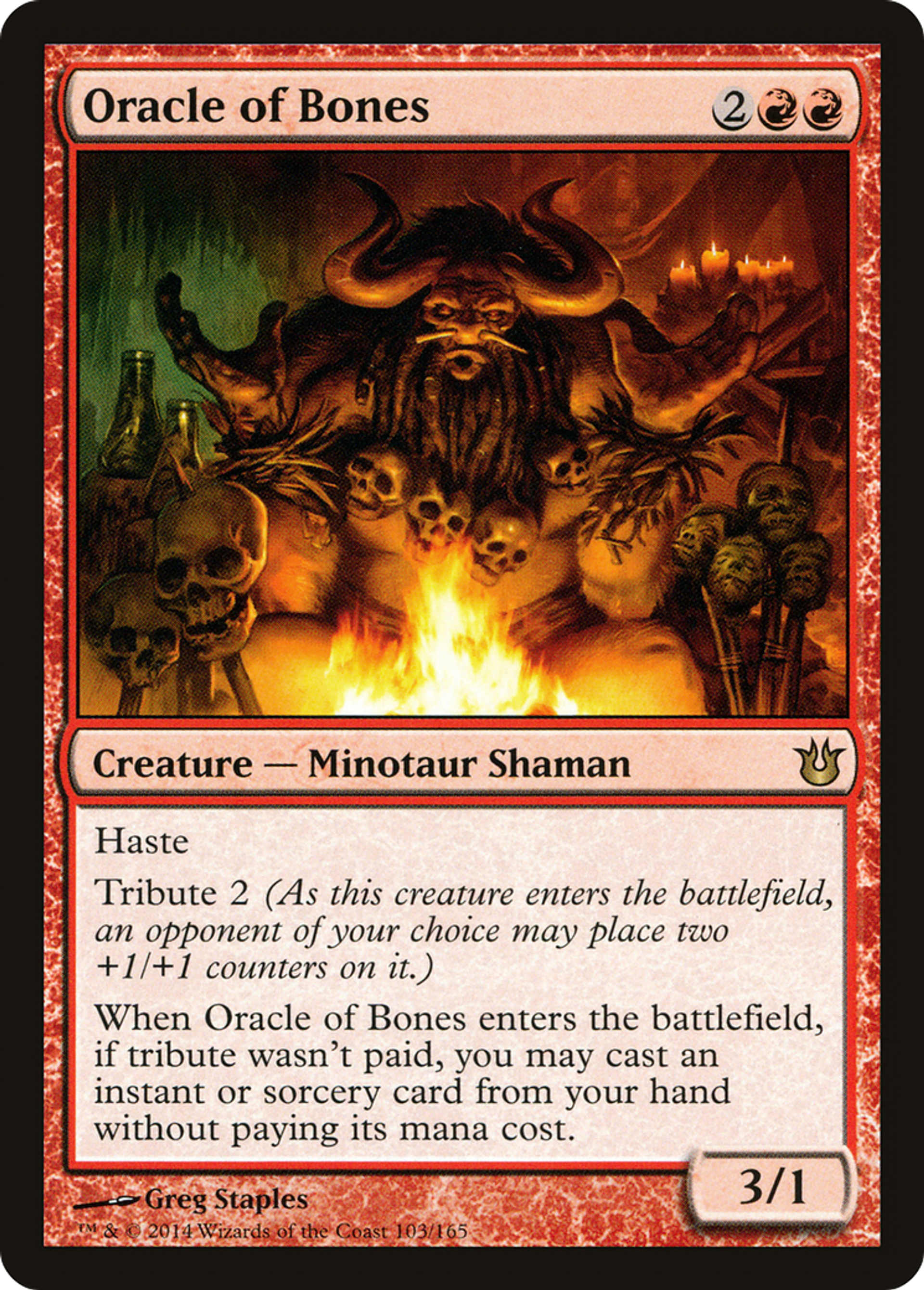 Oracle of Bones — Born of the Gods — Magic: The Gathering