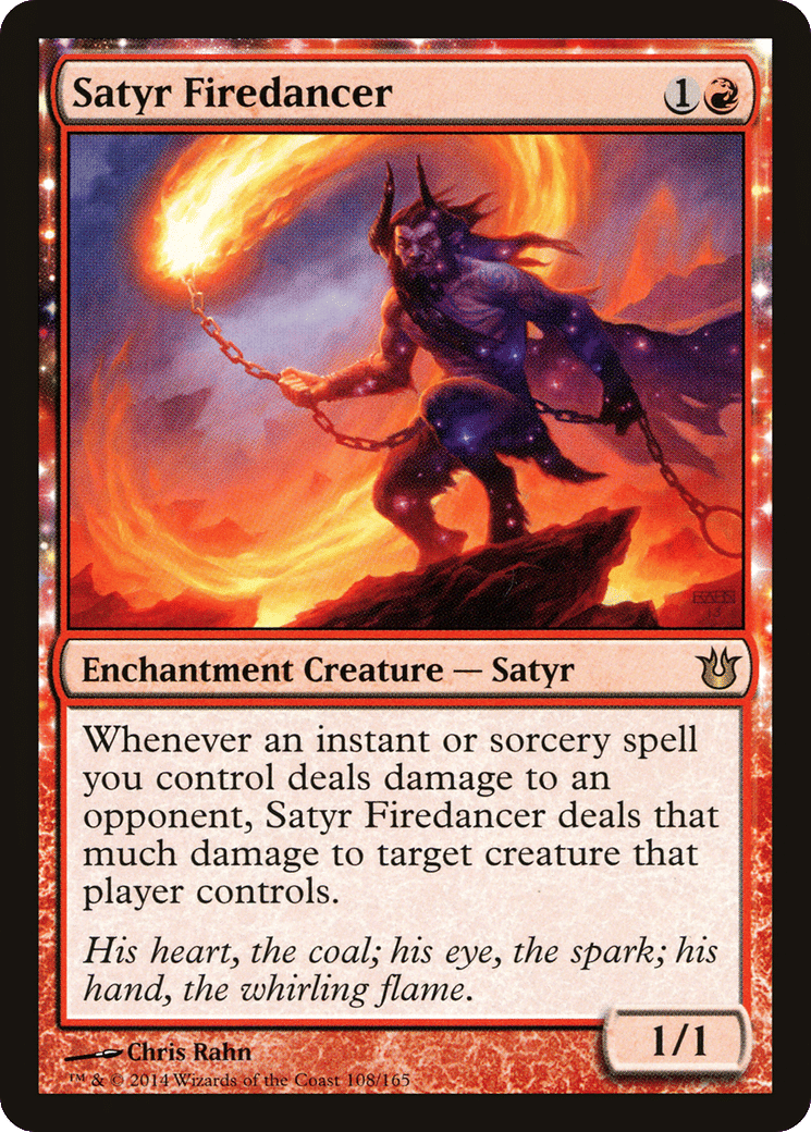 Satyre dansefeu — Born of the Gods — Magic: The Gathering