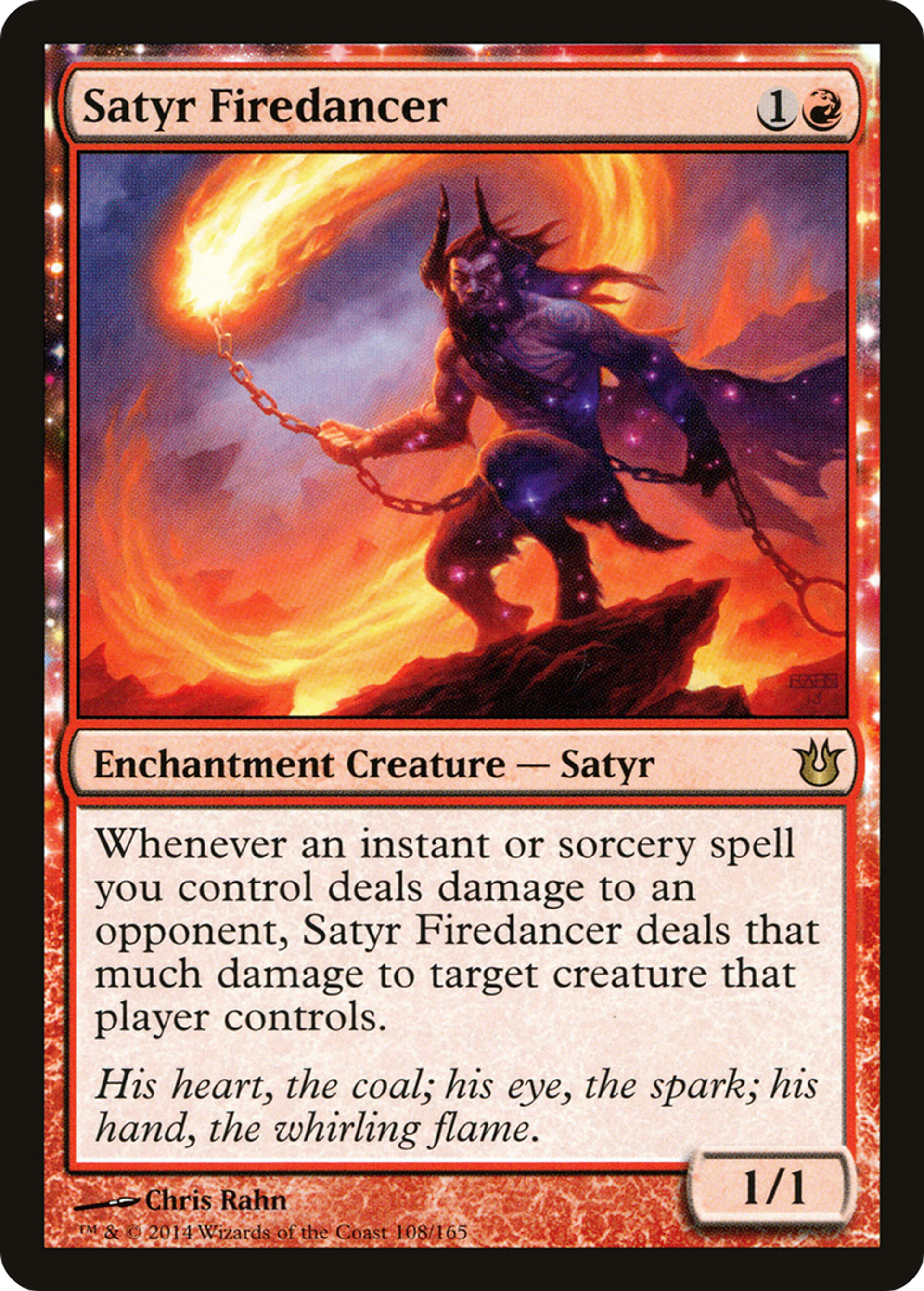 Satyr Firedancer — Born of the Gods — Magic: The Gathering