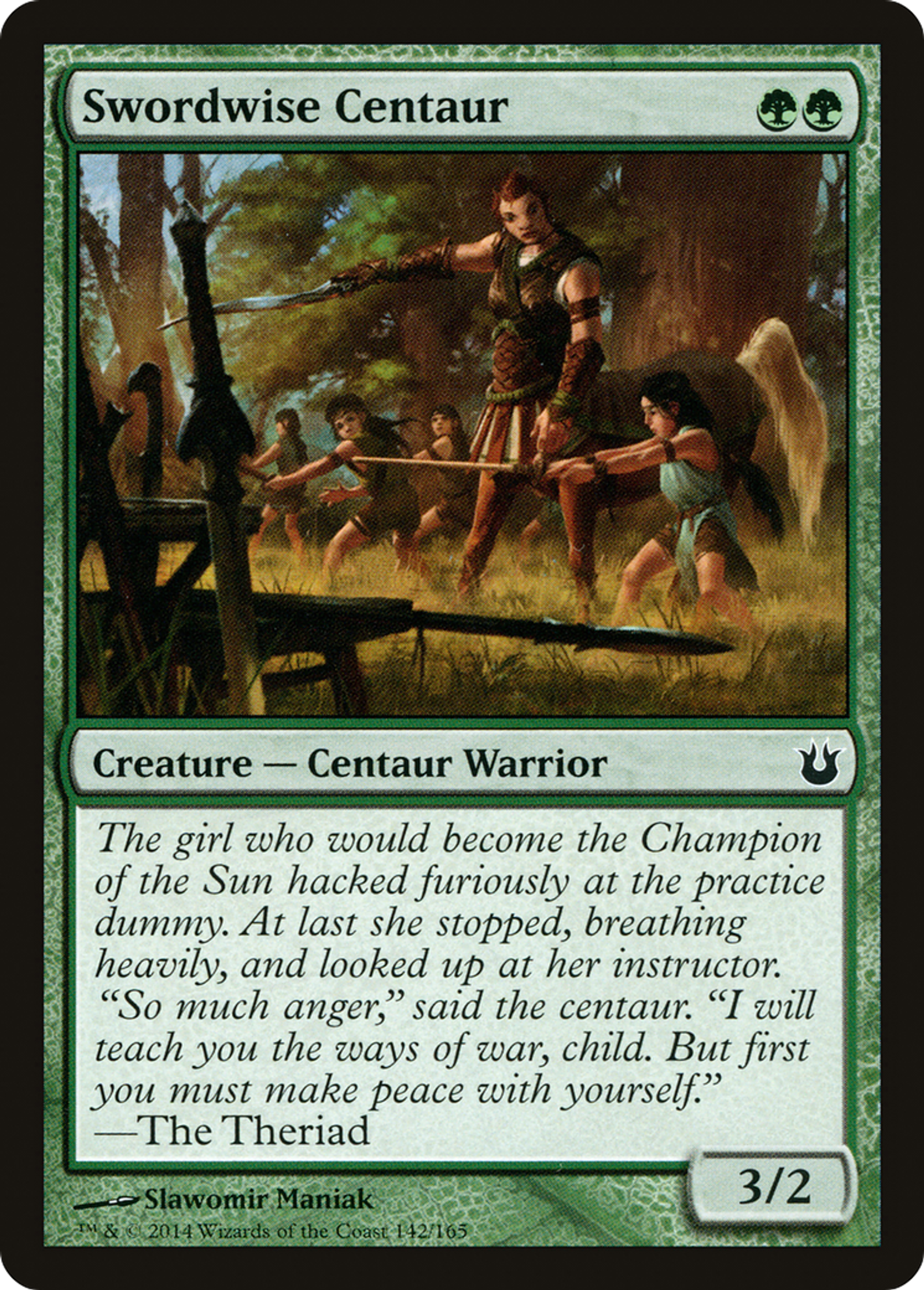 Swordwise Centaur — Born of the Gods — Magic: The Gathering