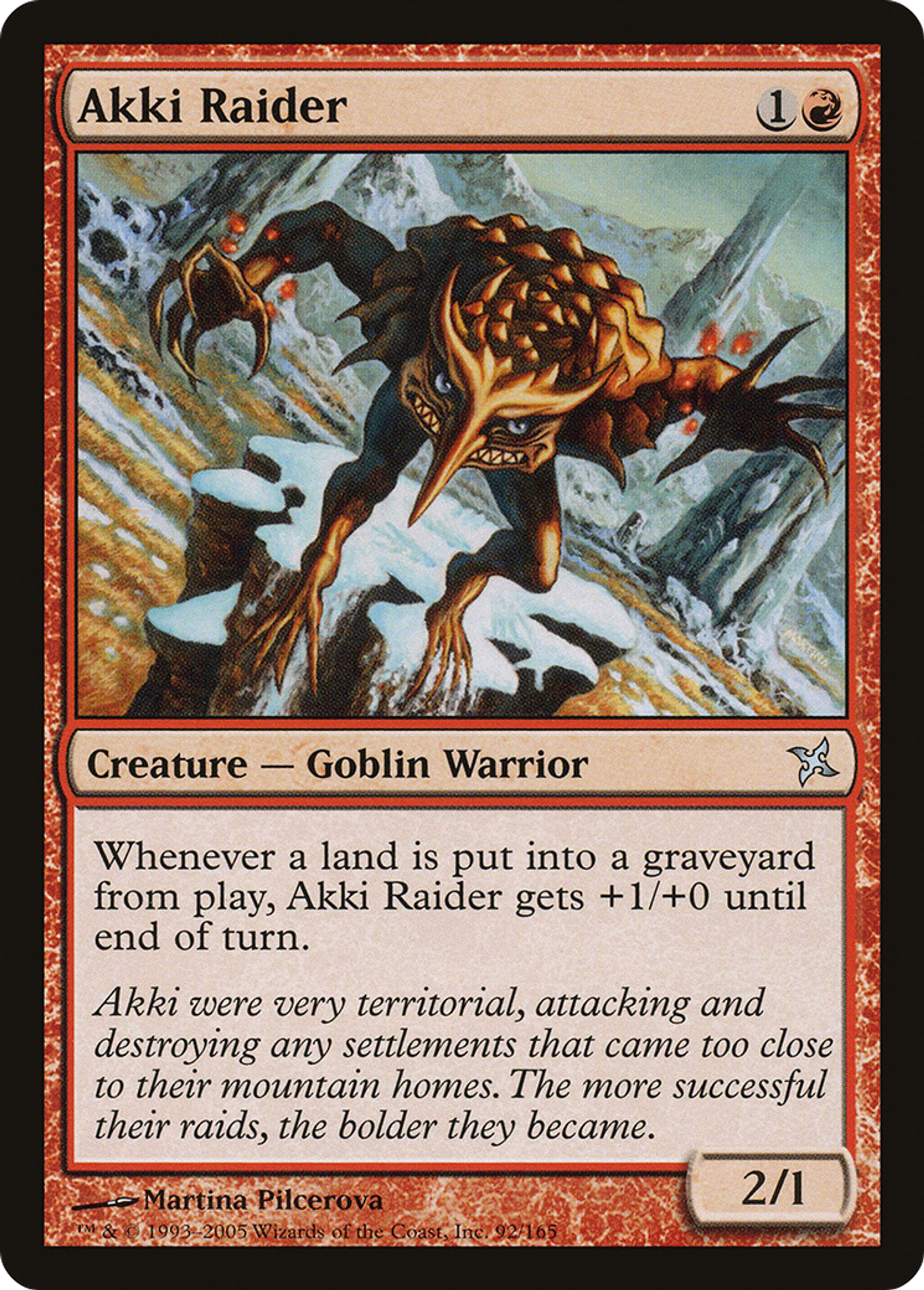 Pillard akki — Betrayers of Kamigawa — Magic: The Gathering