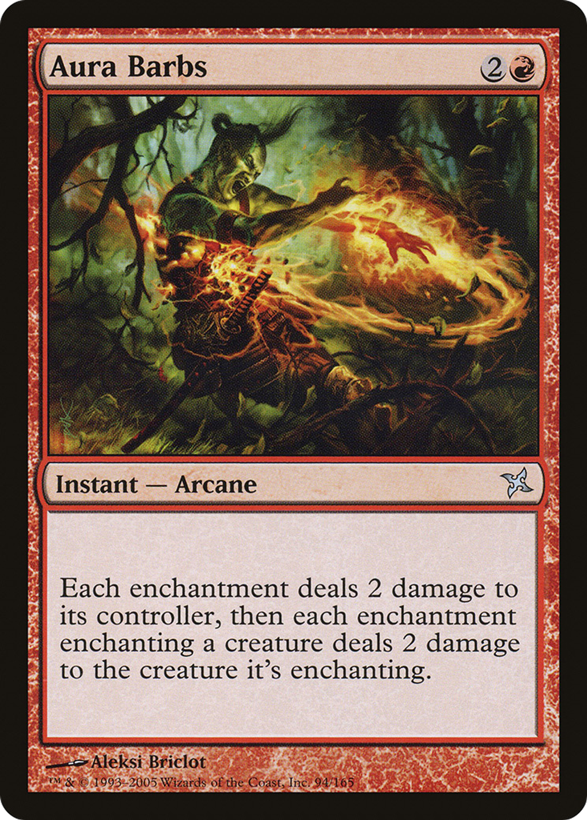 Aura Barbs — Betrayers of Kamigawa — Magic: The Gathering
