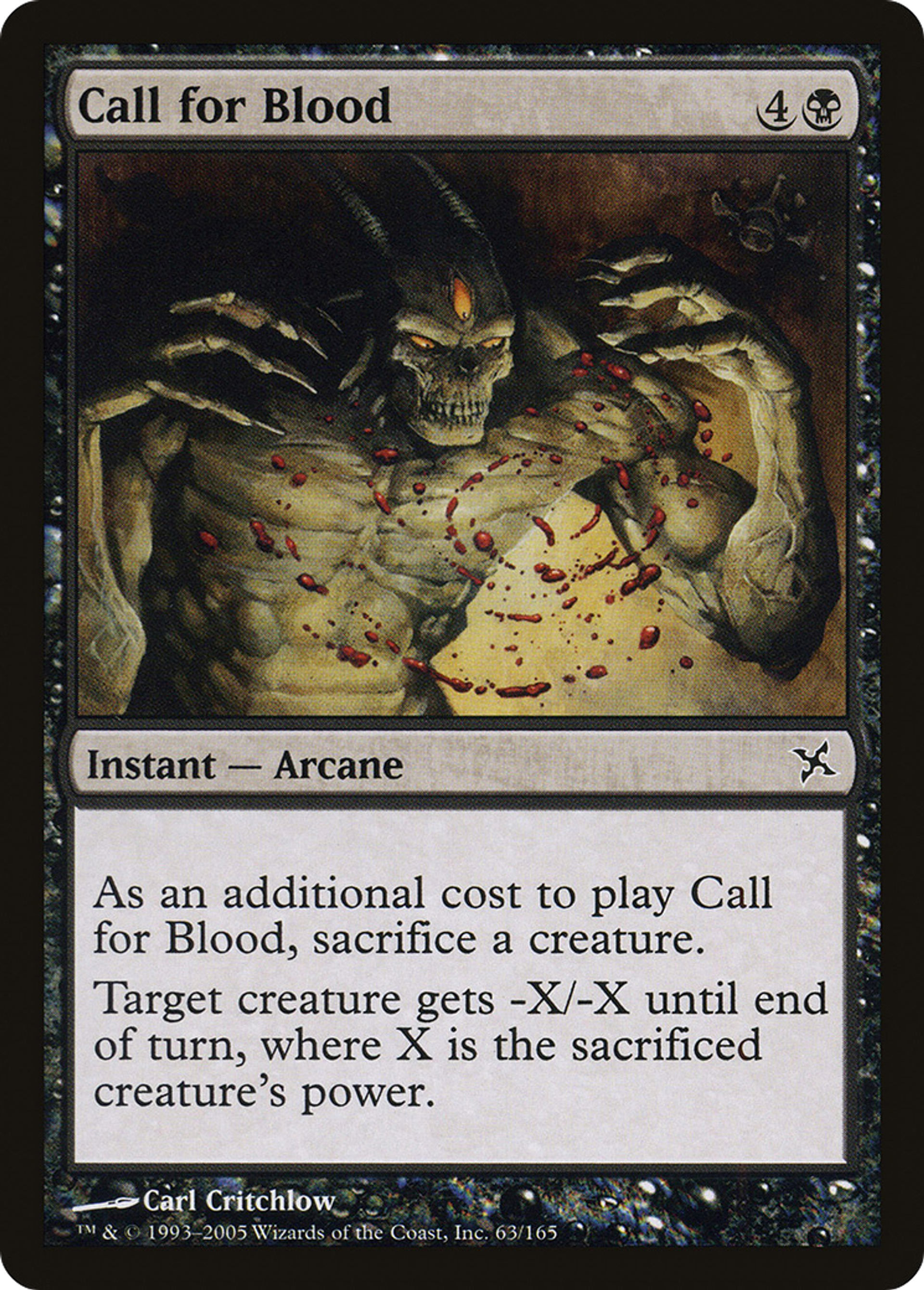 Call for Blood — Betrayers of Kamigawa — Magic: The Gathering