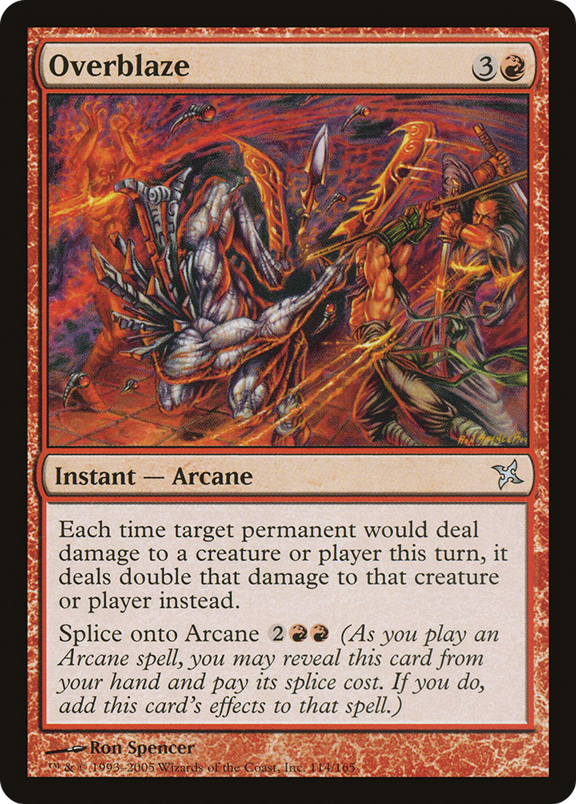 Overblaze — Betrayers of Kamigawa — Magic: The Gathering
